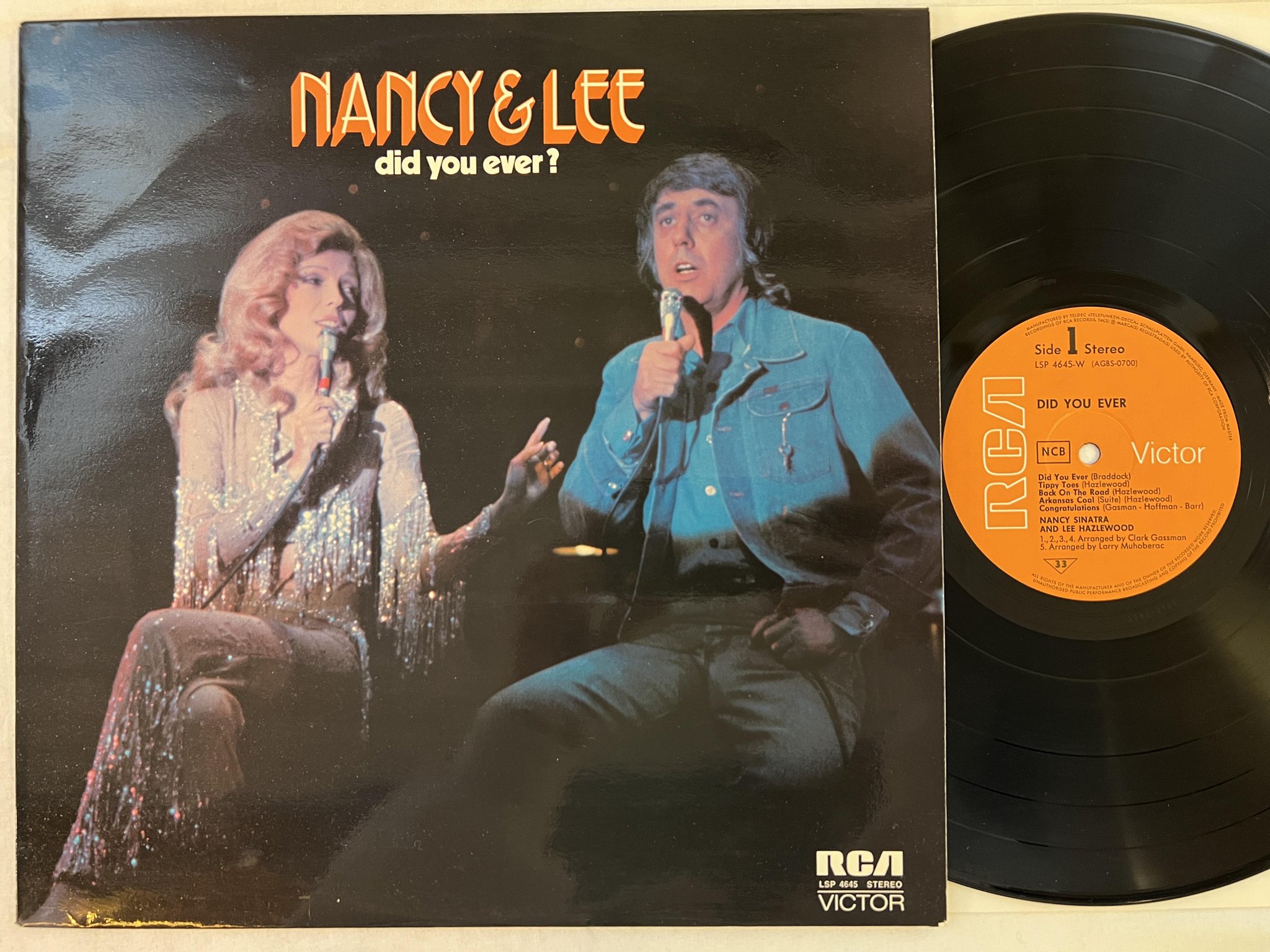 Omslagsbild för skivan NANCY & LEE did you ever? LP Ger RCA LSP 4645-W