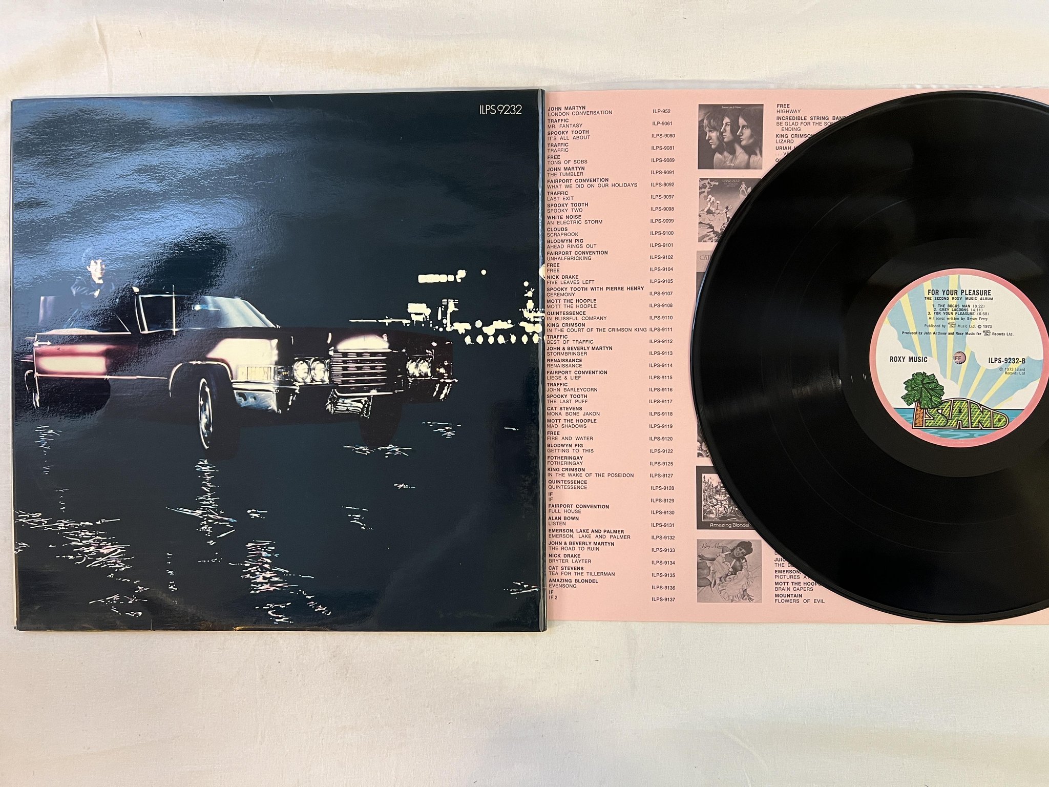 Omslagsbild för skivan ROXY MUSIC for your pleasure LP -73 ISLAND ILPS-9232