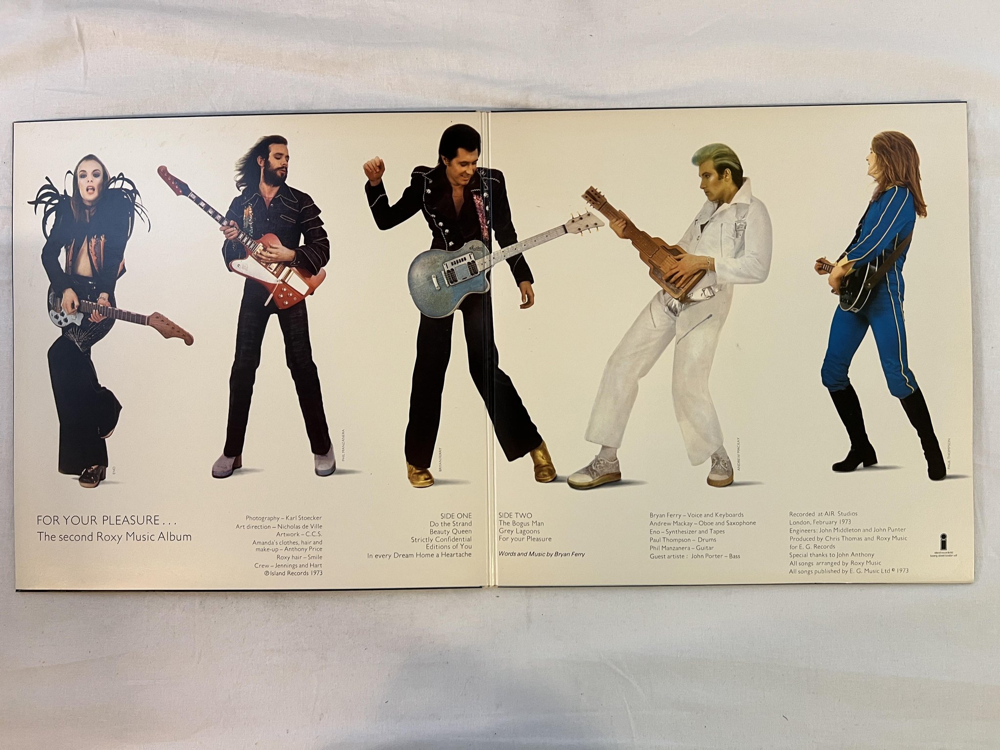 Omslagsbild för skivan ROXY MUSIC for your pleasure LP -73 ISLAND ILPS-9232