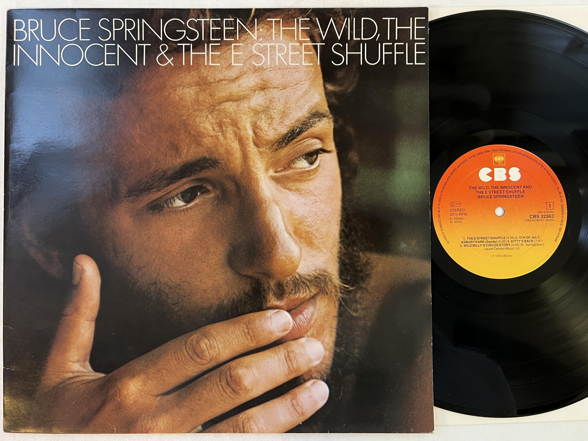 Omslagsbild för skivan BRUCE SPRINGSTEEN the wild, the innocent ... LP Hol CBS 32363