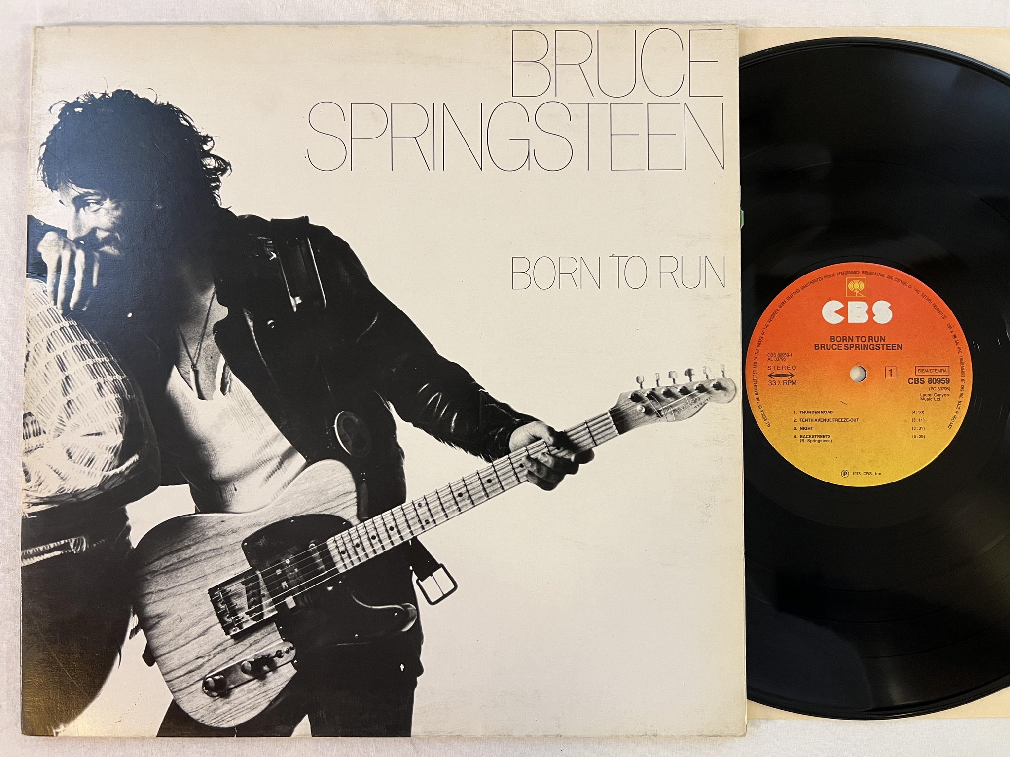 Omslagsbild för skivan BRUCE SPRINGSTEEN the wild, the innocent ... LP Hol CBS 32363