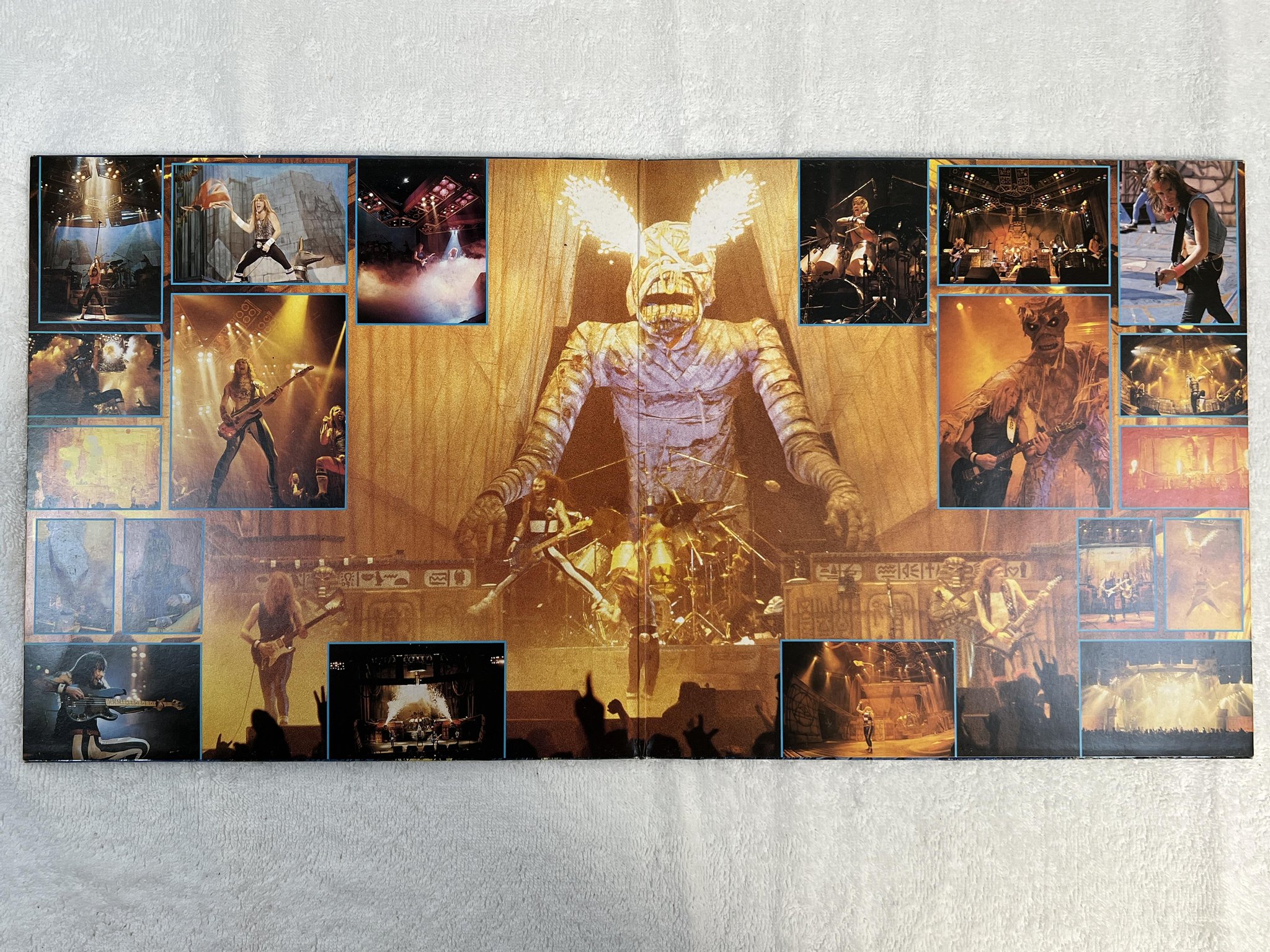 Omslagsbild för skivan IRON MAIDEN live after death 2xLP -85 Ger EMI 1C 2LP 162 24 04263