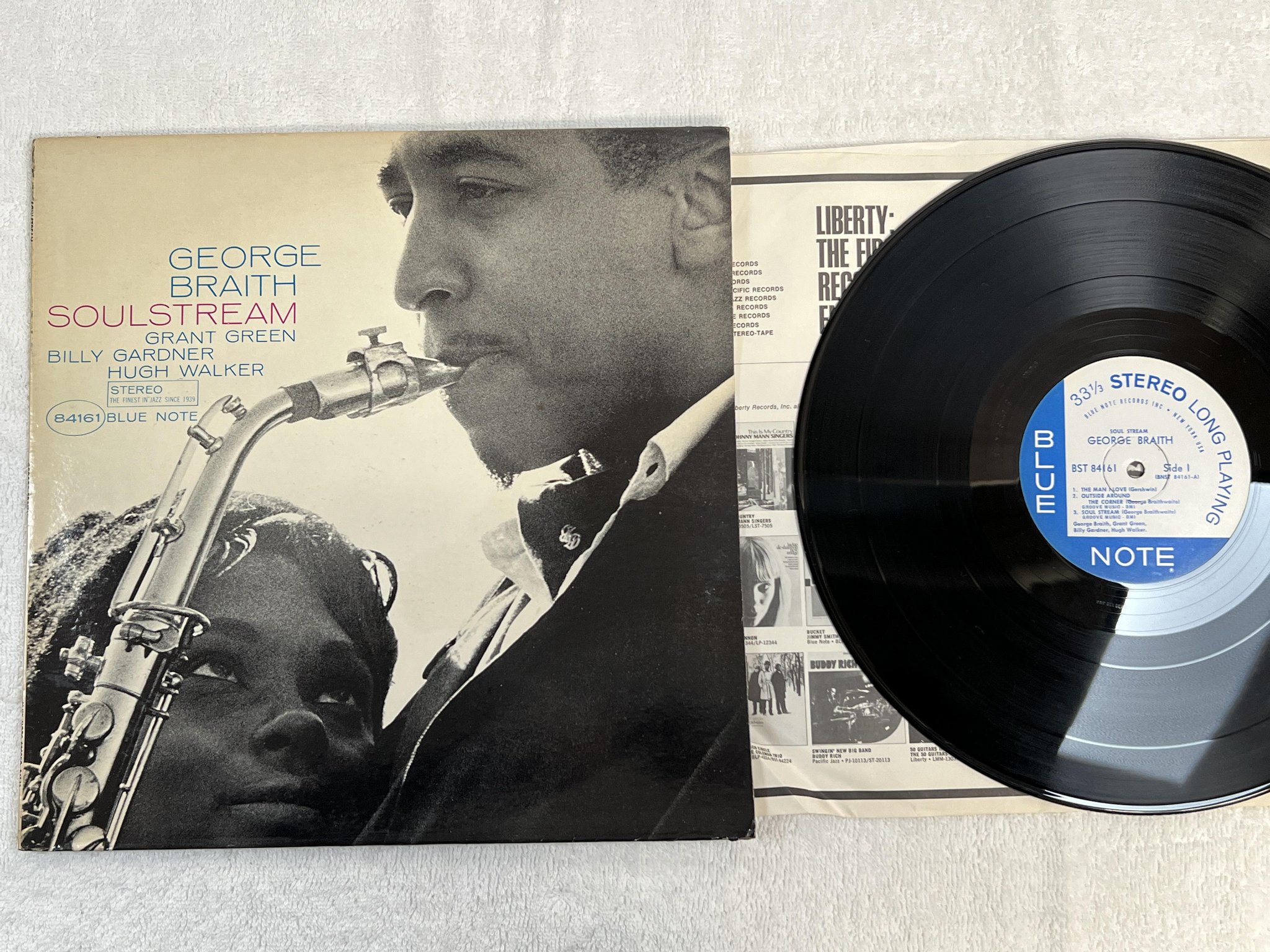 Omslagsbild för skivan GEORGE BRAITH soul stream LP US BLUE NOTE BST 84161 NEW YORK USA adress