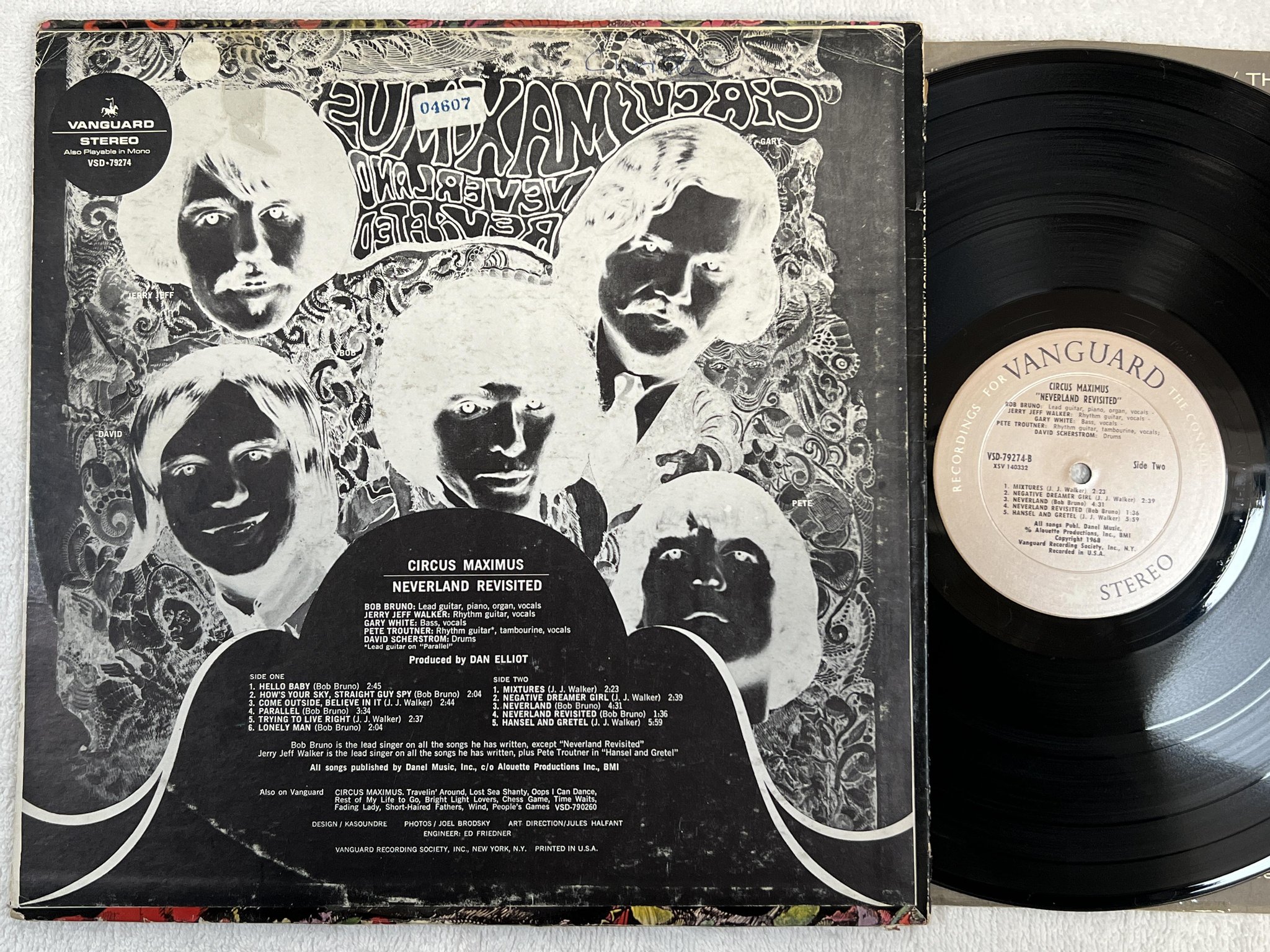 Omslagsbild för skivan CIRCUS MAXIMUS neverland revisited LP -68 US VANGUARD VSD 79274 psych