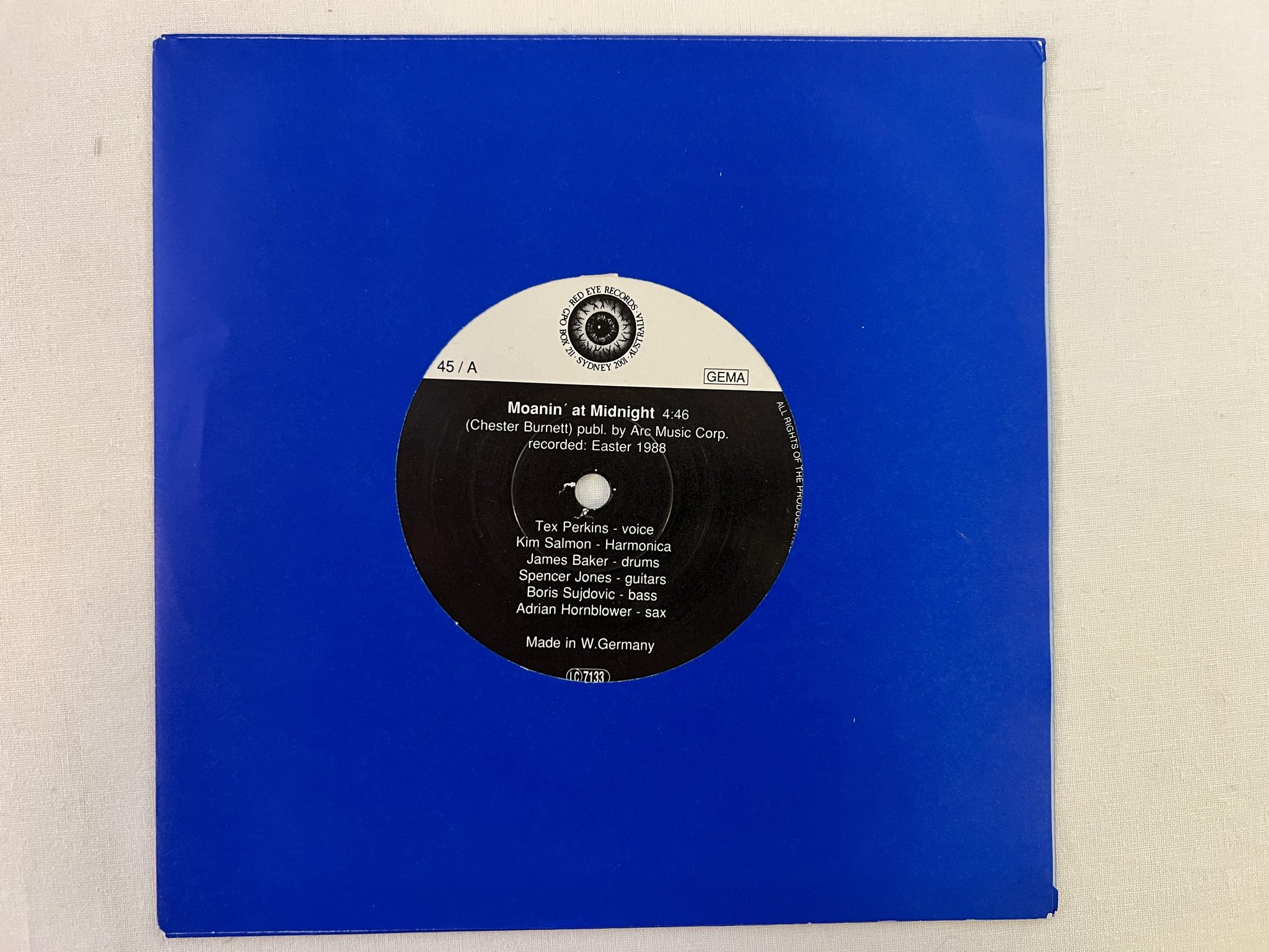 Omslagsbild för skivan THE BEASTS OF BOURBON The Axeman's Jazz LP + 7" -88 Ger RED EYE / RED LP 4