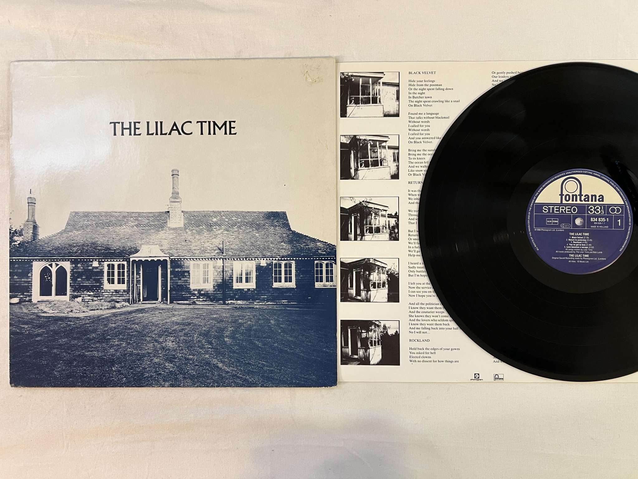 Omslagsbild för skivan THE LILAC TIME s/t LP -88 Hol FONTANA 834 835-1