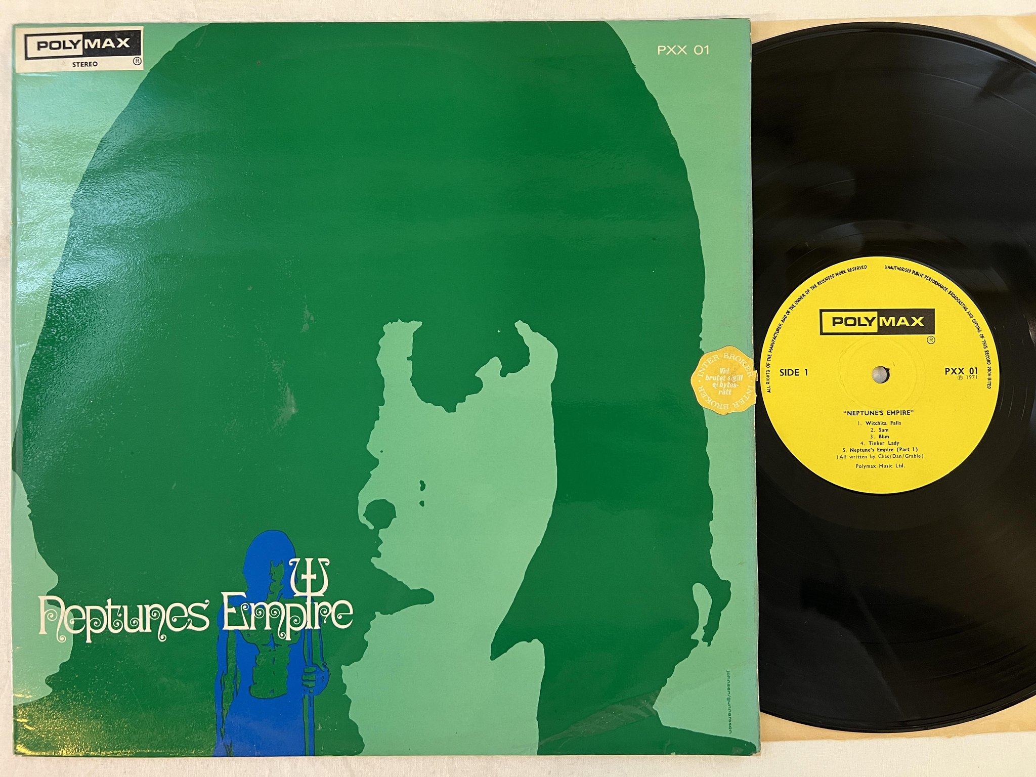 Omslagsbild för skivan NEPTUNES EMPIRE s/t LP -71 UK POLYMAX PXX 01 *** RARE UK PSYCH ***