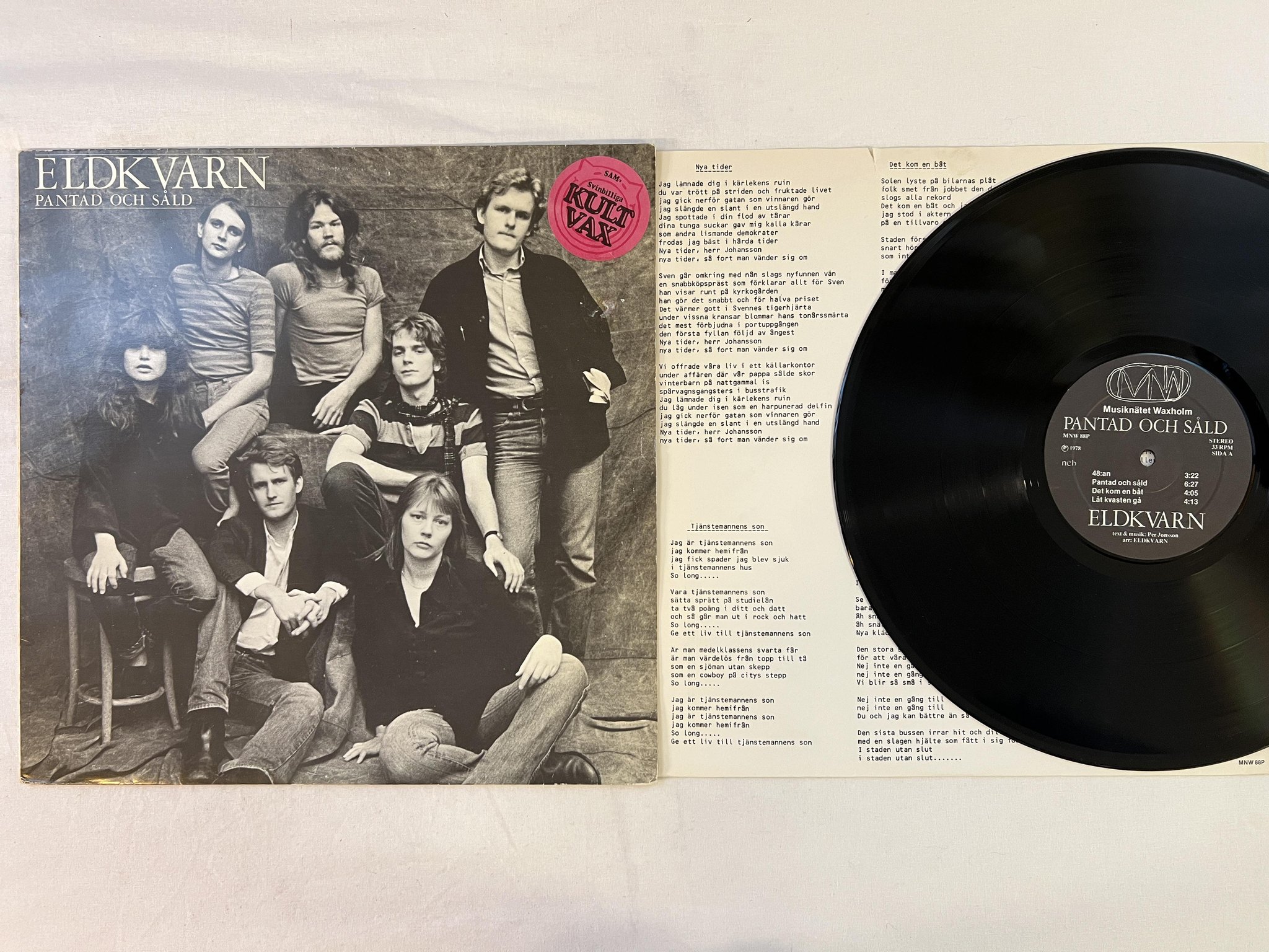 Omslagsbild för skivan ELDKVARN pantad och såld LP -78 Swe MNW 88P