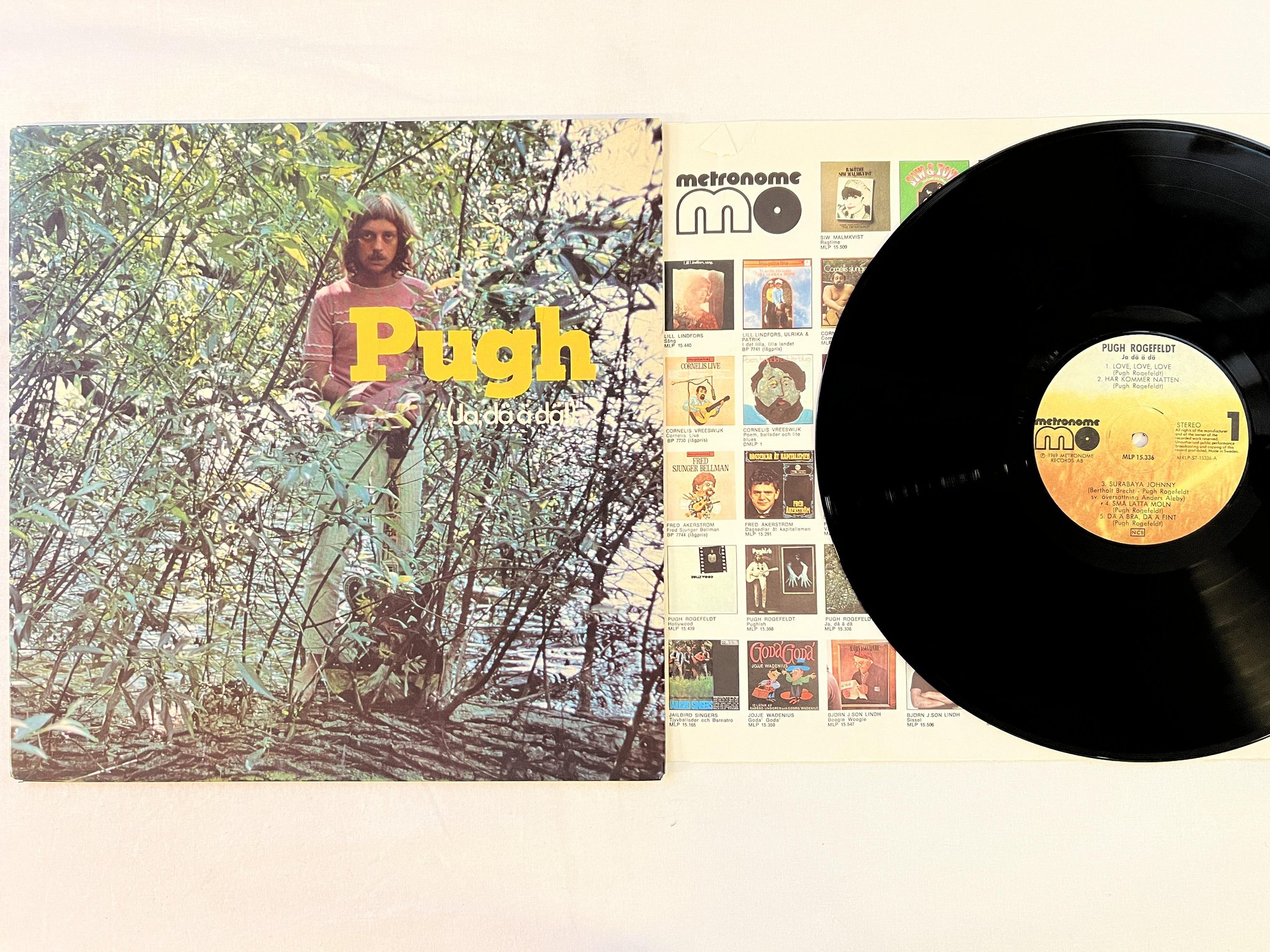 Omslagsbild för skivan PUGH ROGEFELDT ja dä ä dä LP Swe METRONOME MLP 15336