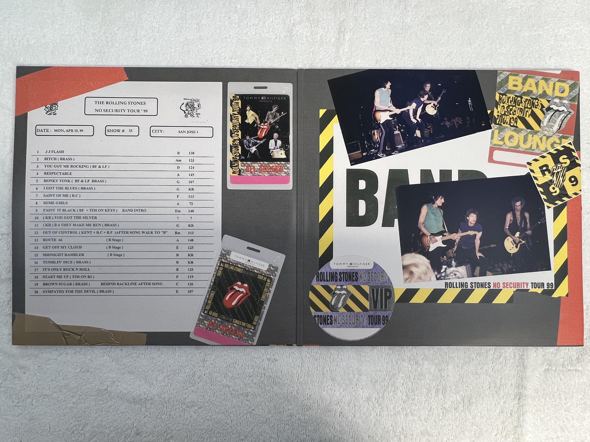 Omslagsbild för skivan ROLLING STONES No Security. San Jose '99 3xLP 2018 EU UNIVERSAL EAGLP687