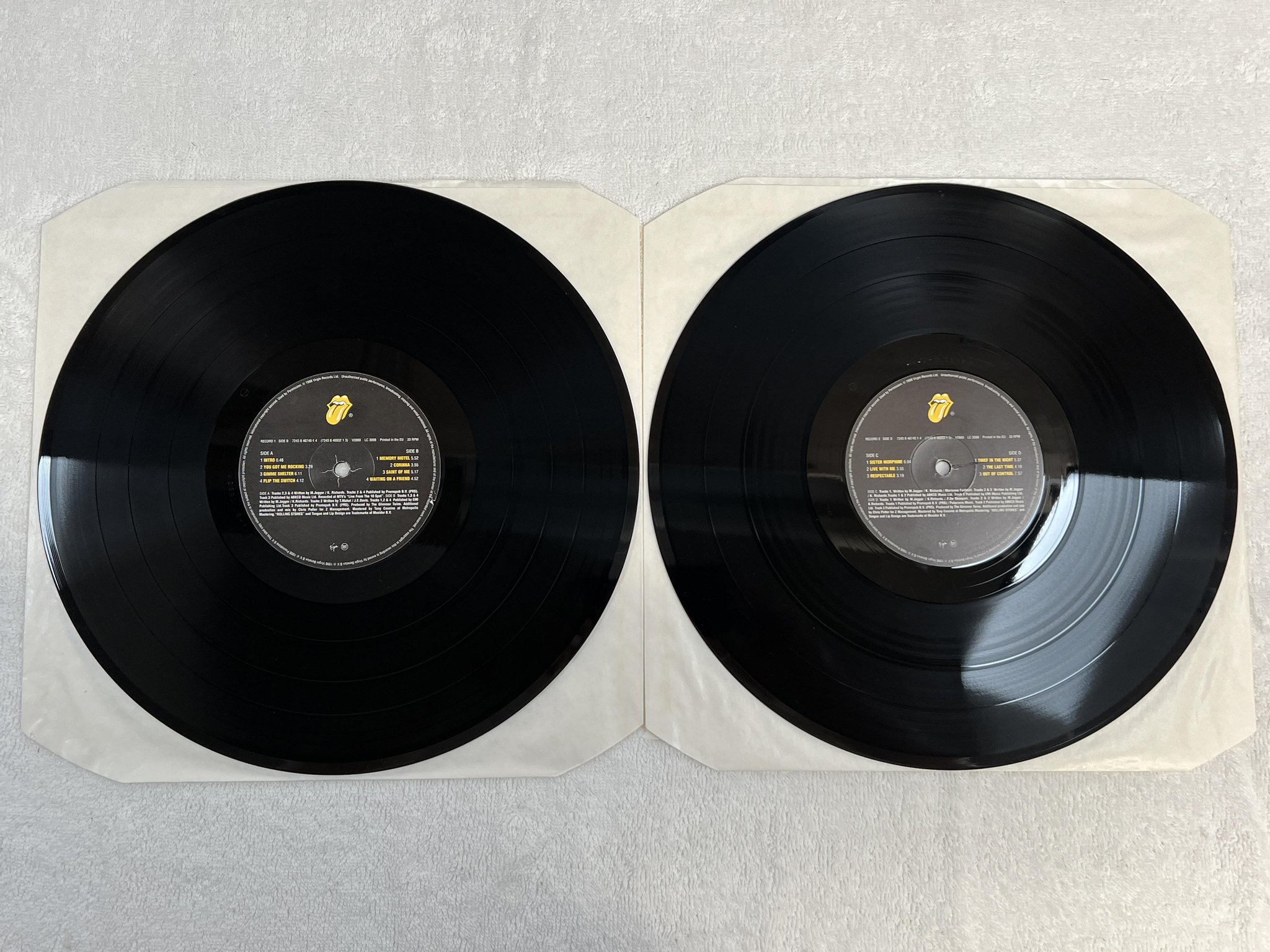 Omslagsbild för skivan ROLLING STONES No Security 2xLP -98 EU VIRGIN V2880 *** RARE ***