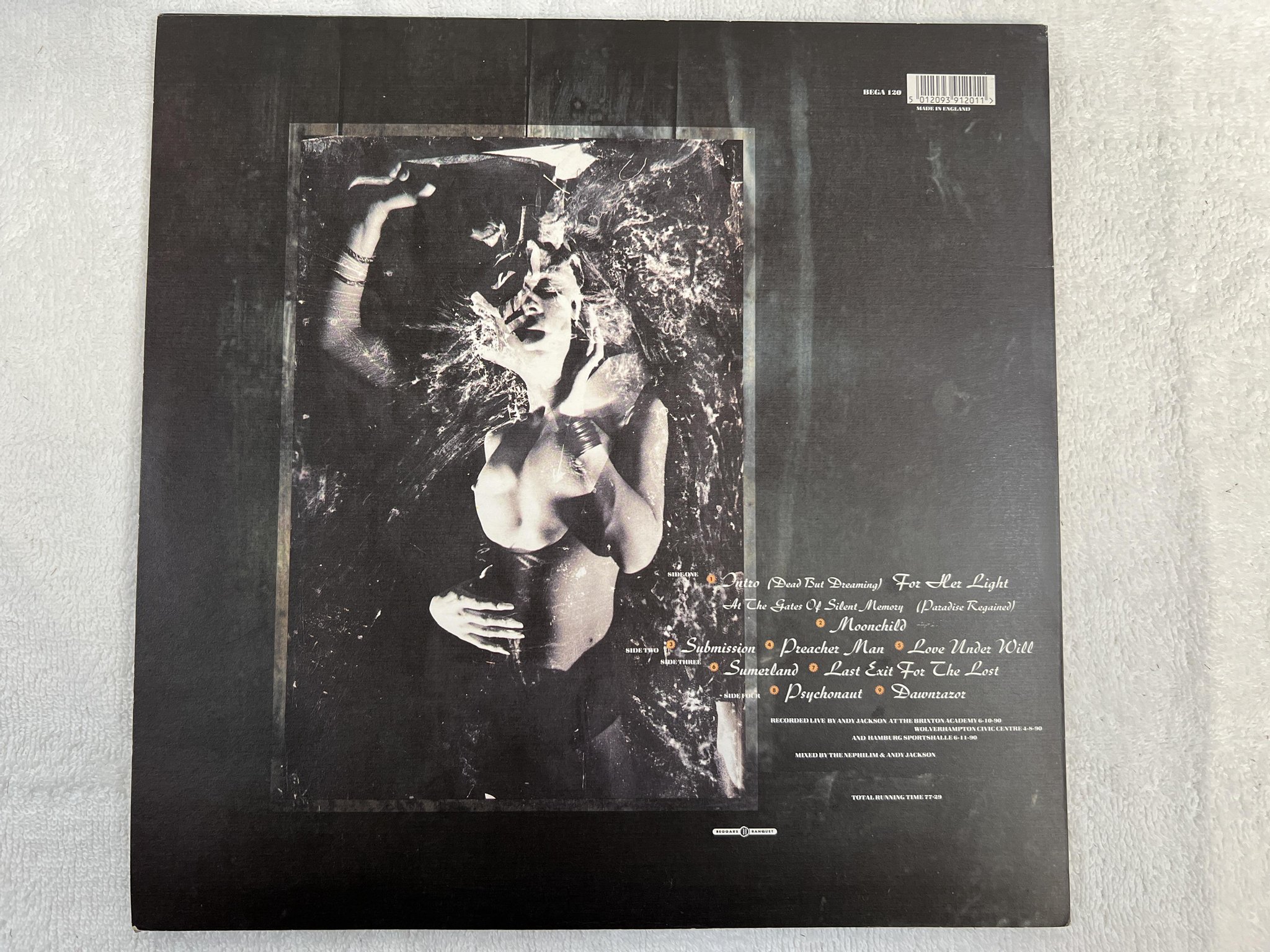 Omslagsbild för skivan FIELDS OF THE NEPHILIM Earth Inferno 2xLP -91 UK