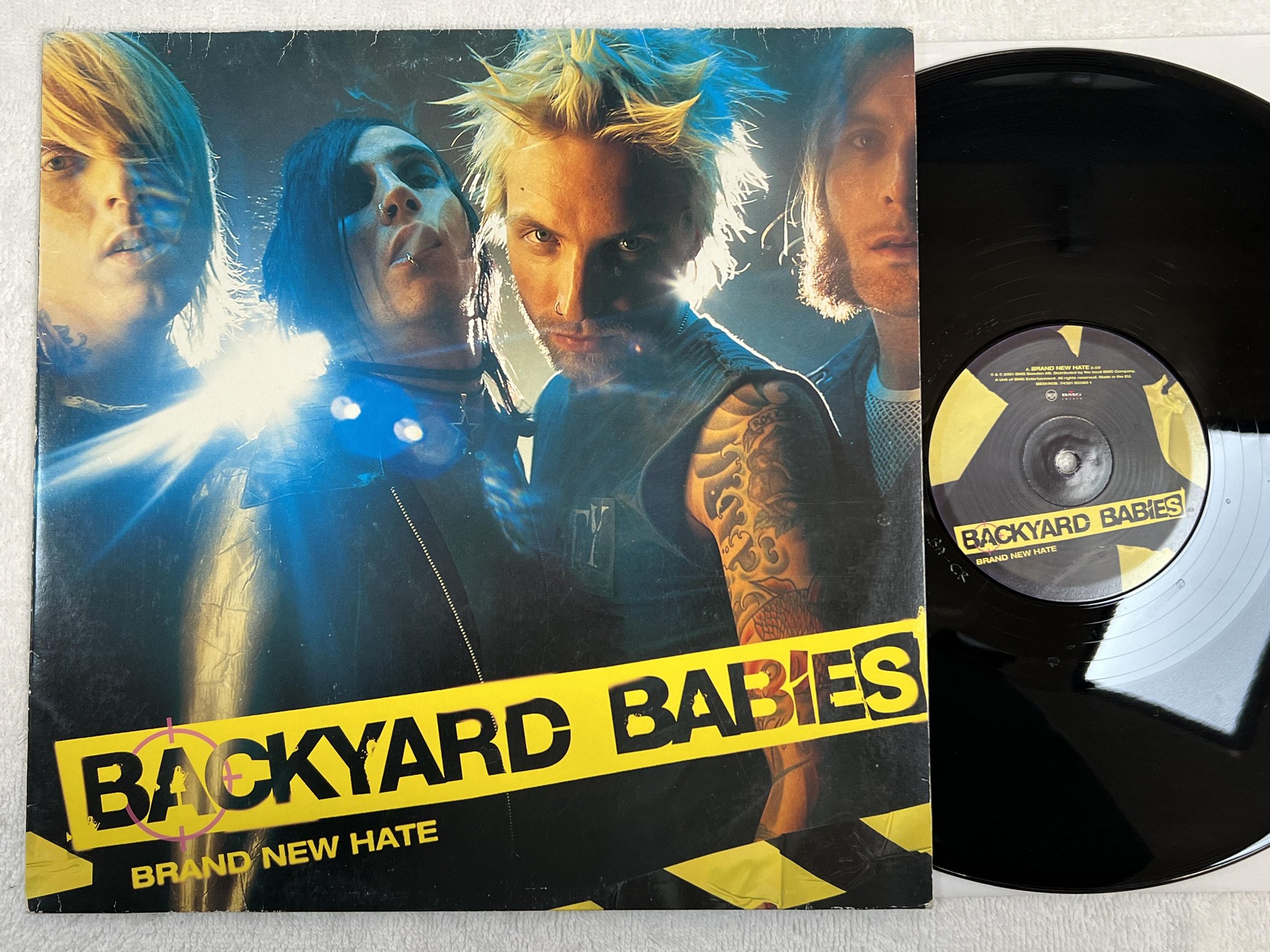 Omslagsbild för skivan BACKYARD BABIES Brand New Hate 12"SINGLE 2001 BMG SWEDEN 74321 85560-1
