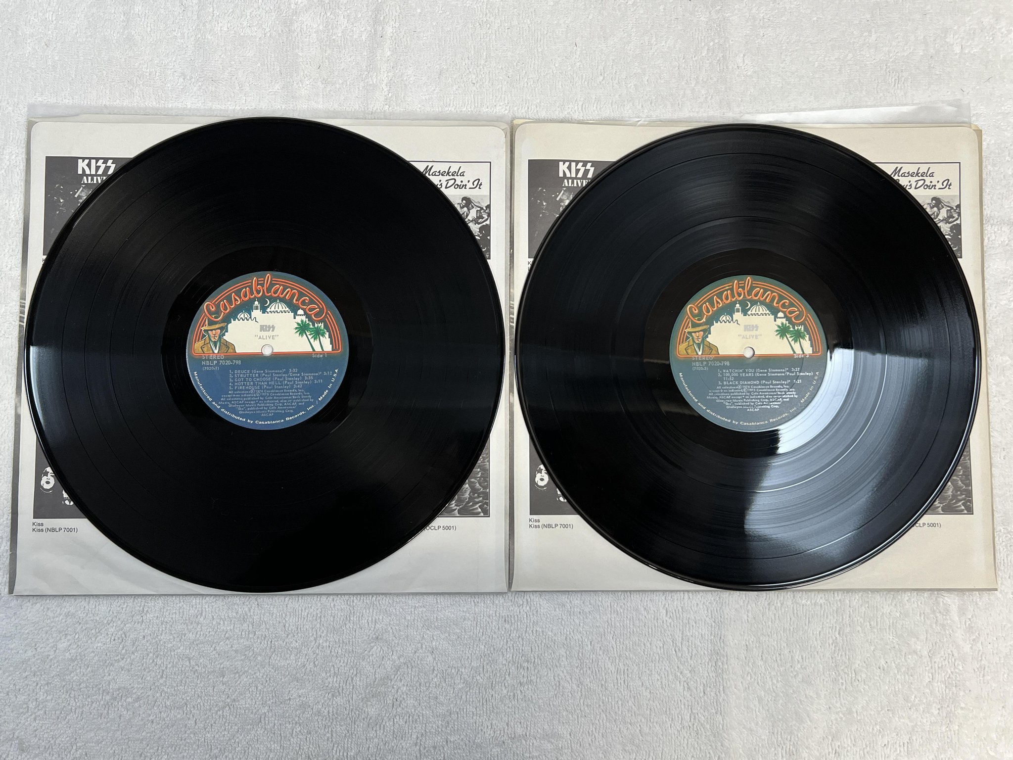 Omslagsbild för skivan KISS Alive! 2xLP -75 US CASABLANCA NBLP 7020-798 ** 1st PRC press w/ booklet **