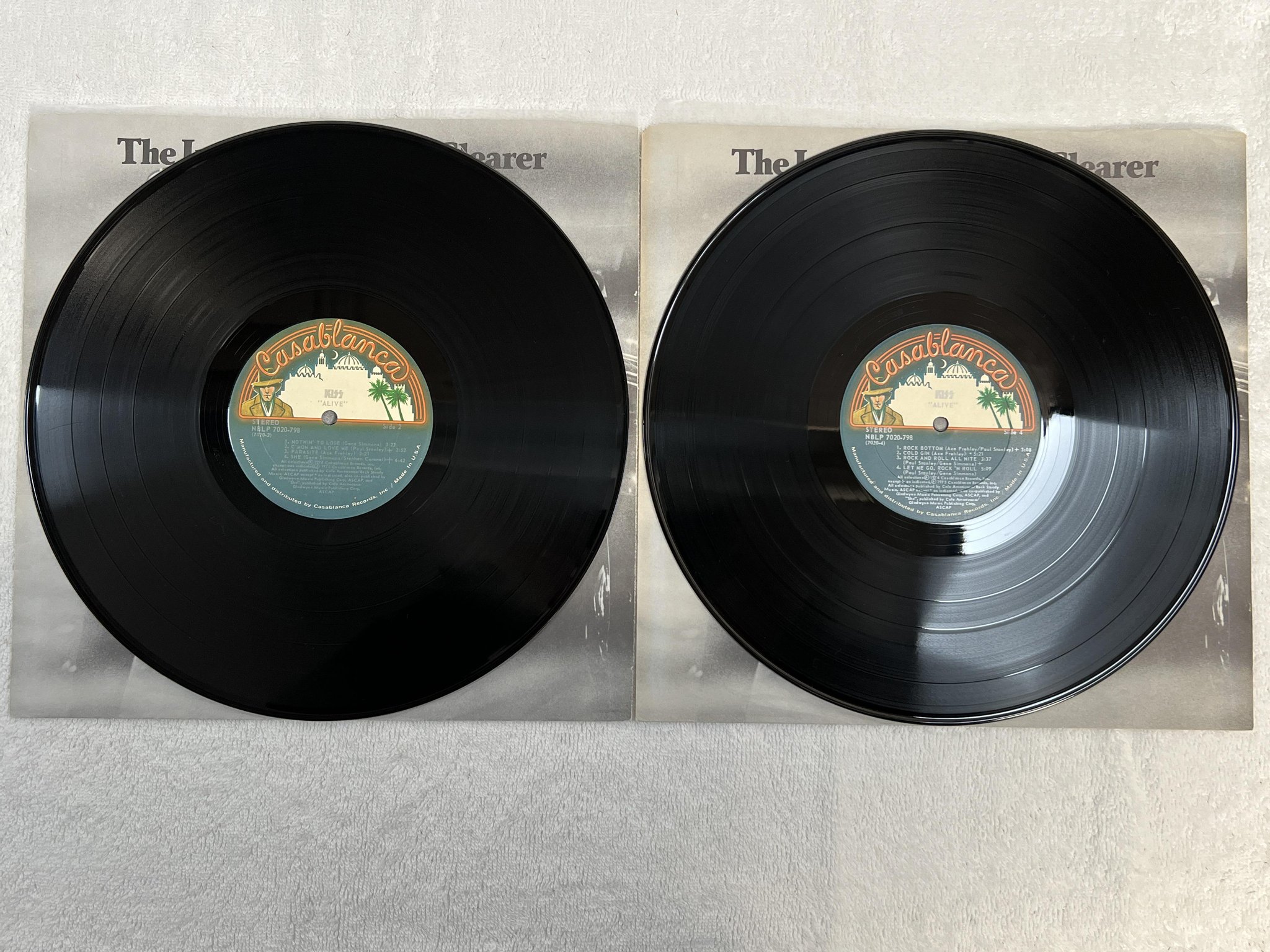 Omslagsbild för skivan KISS Alive! 2xLP -75 US CASABLANCA NBLP 7020-798 ** 1st PRC press w/ booklet **