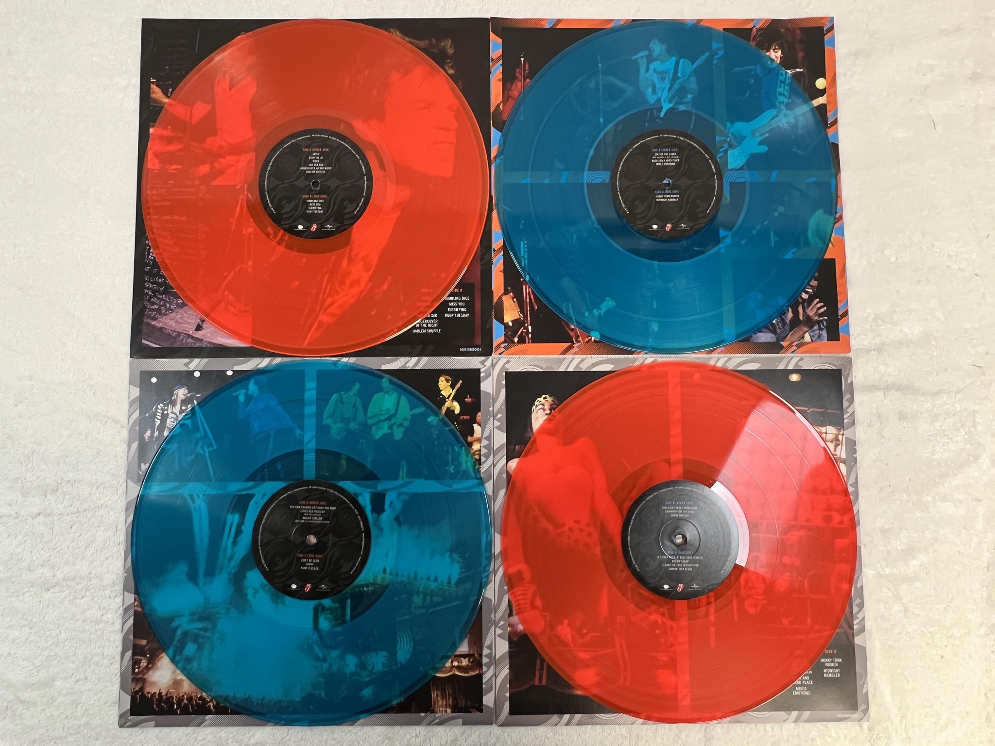 Omslagsbild för skivan ROLLING STONES Steel Wheels Live Atlantic City Jersey 4xLP 2020 EU 0874195