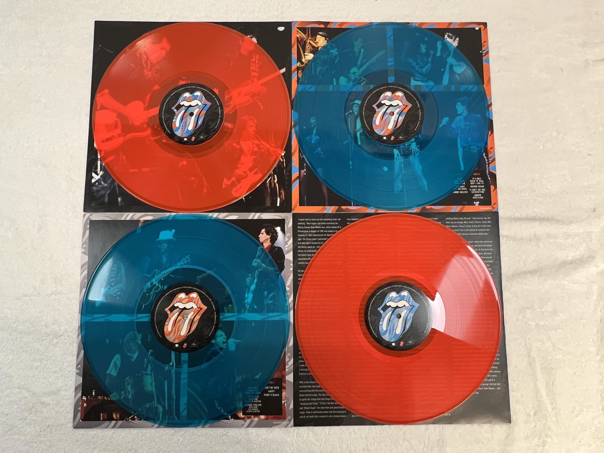 Omslagsbild för skivan ROLLING STONES Steel Wheels Live Atlantic City Jersey 4xLP 2020 EU 0874195