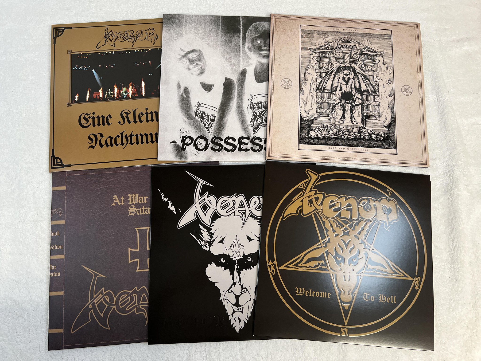 Omslagsbild för skivan VENOM In Nomine Satanas BOX SET deluxe ed 2019 BMGCAT666BOX *** BLACK METAL ***