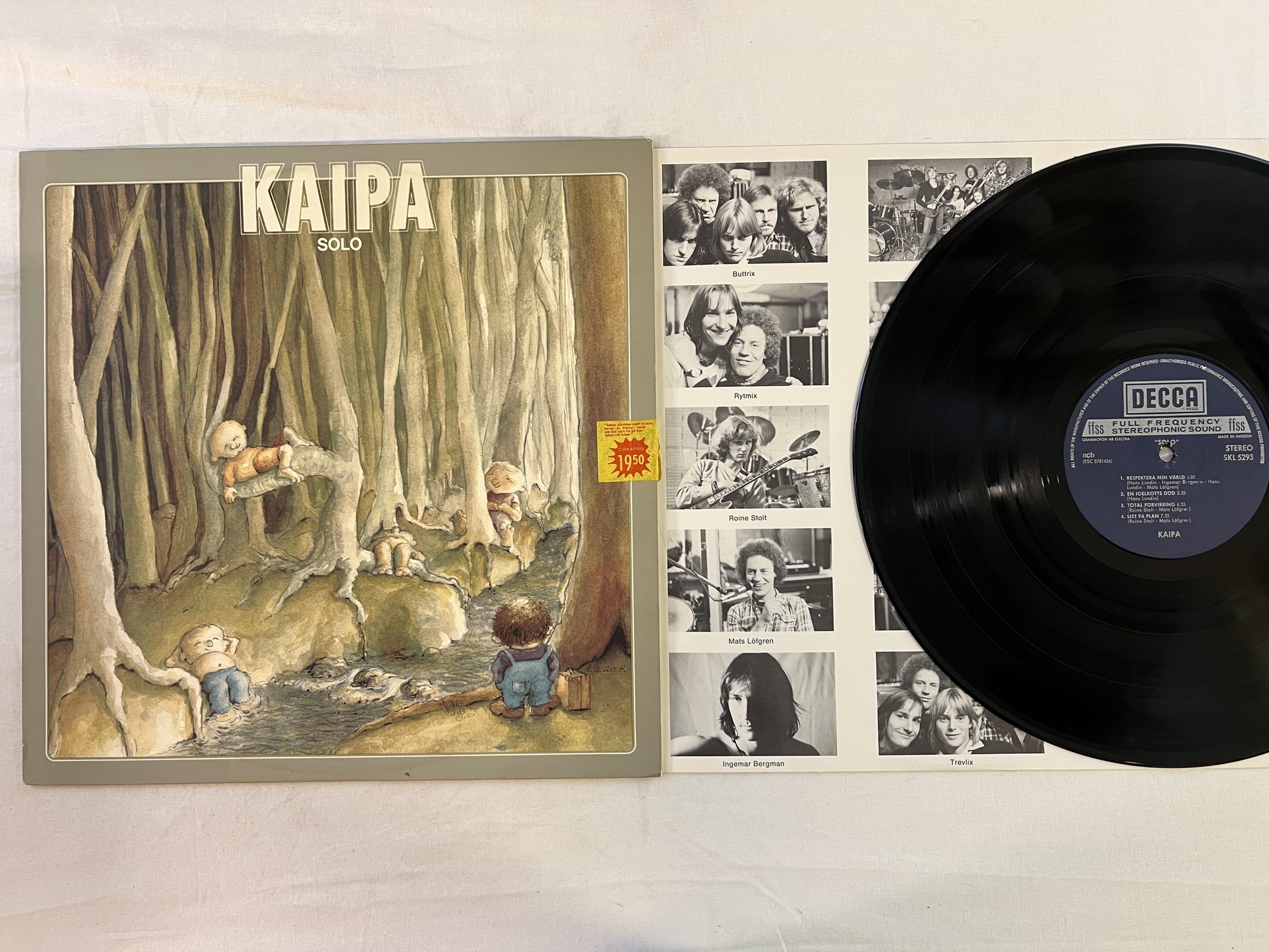 Omslagsbild för skivan KAIPA solo LP -78 Swe DECCA SKL 5293