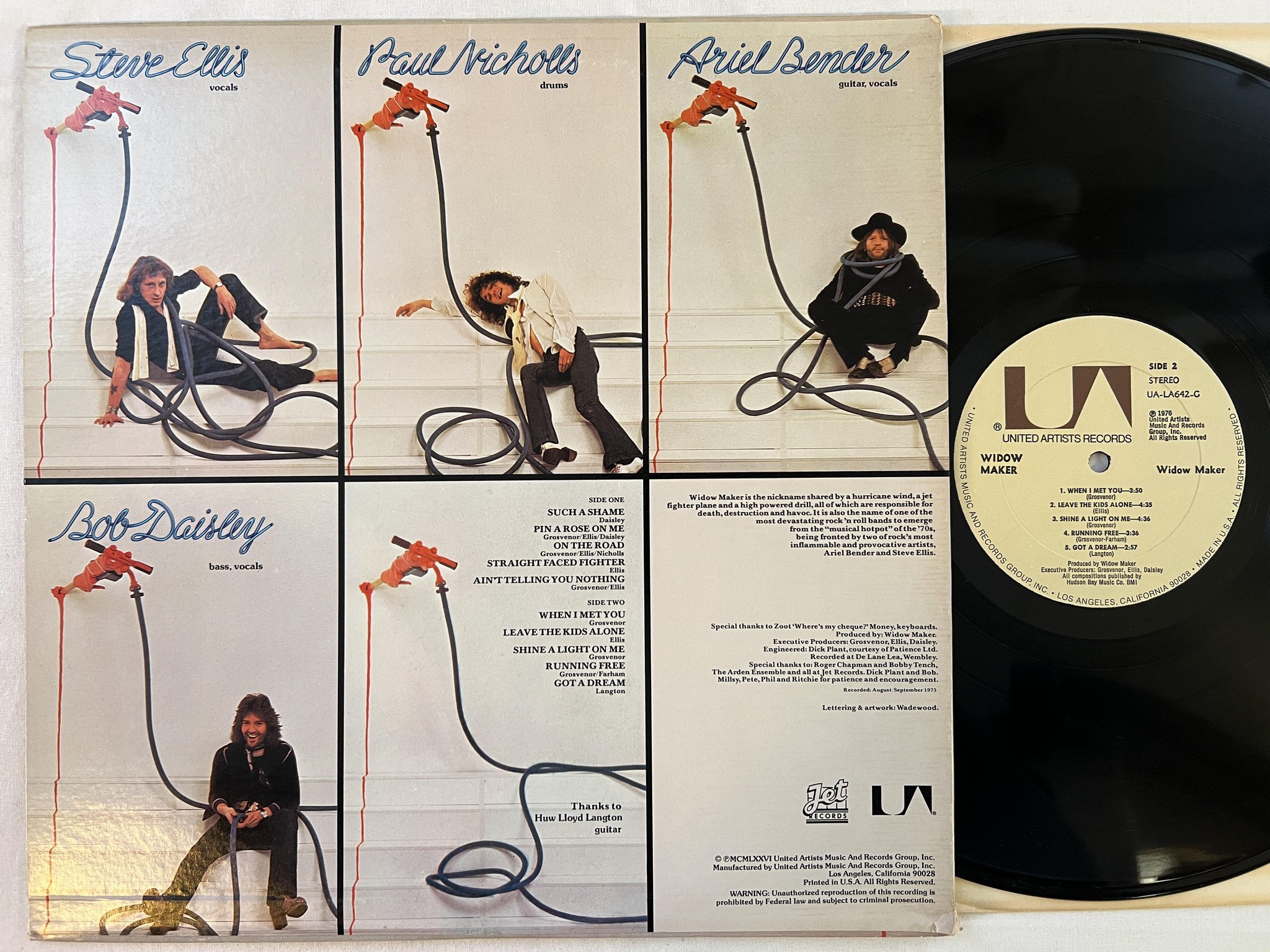 Omslagsbild för skivan WIDOW MAKER s/t LP -76 US UNITED UA-LA642-G