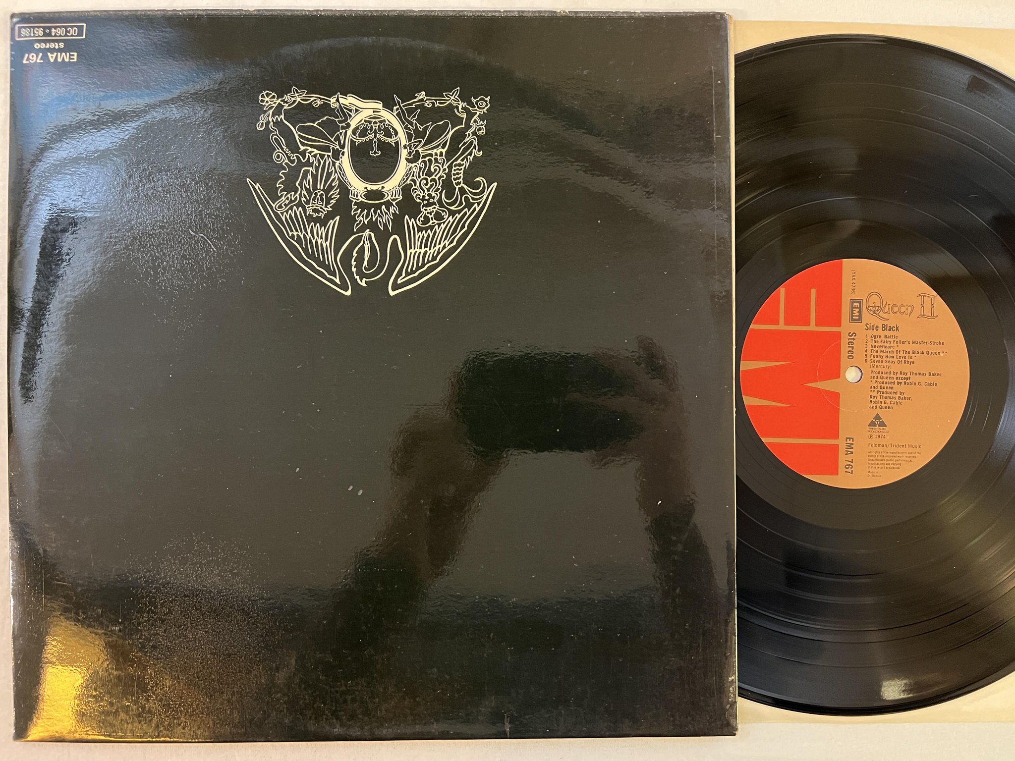 Omslagsbild för skivan QUEEN Queen II LP -74 UK EMI EMA 767 *** CLASSIC ***