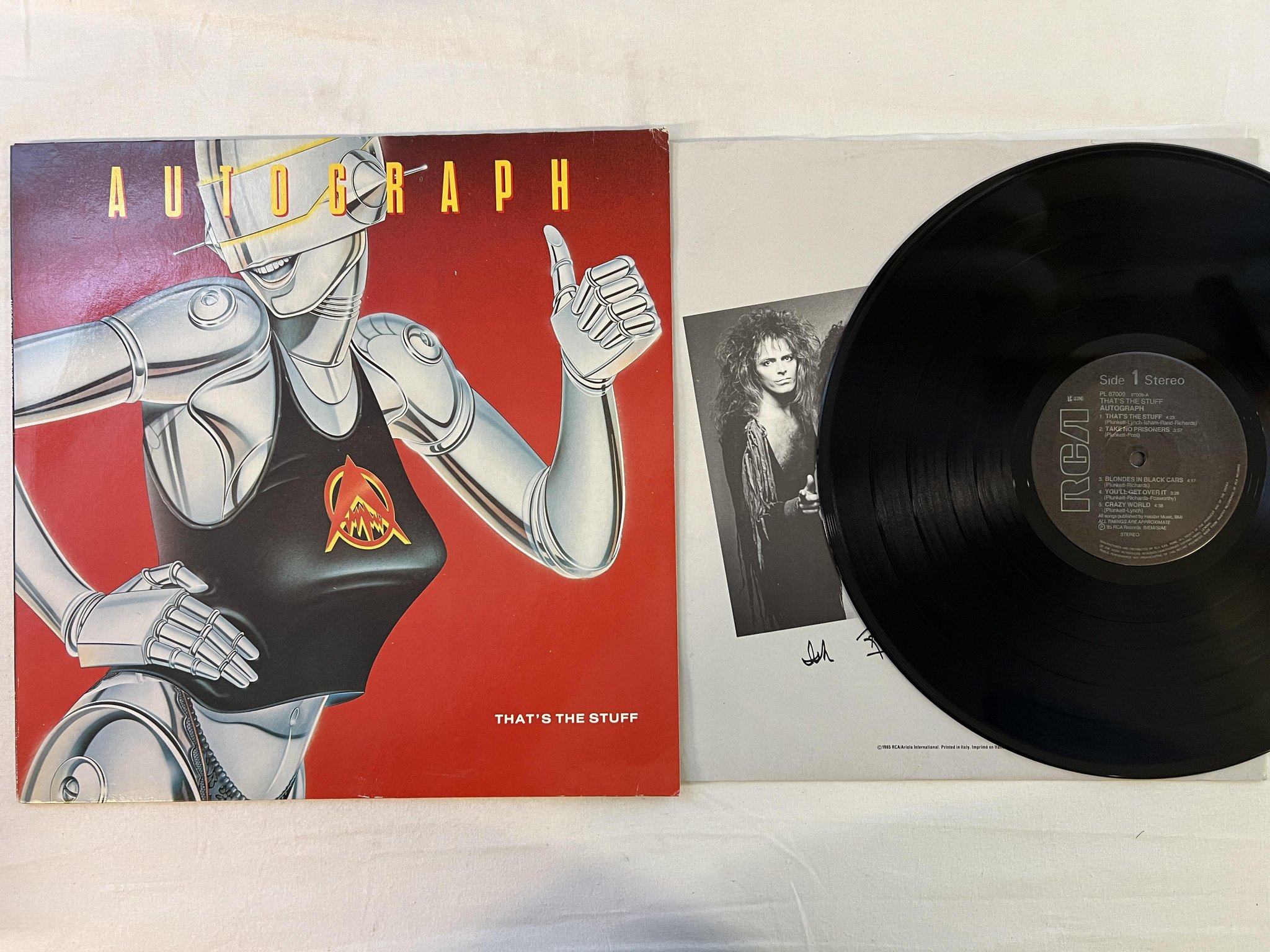 Omslagsbild för skivan AUTOGRAPH That's The Stuff LP -85 RCA PL87009