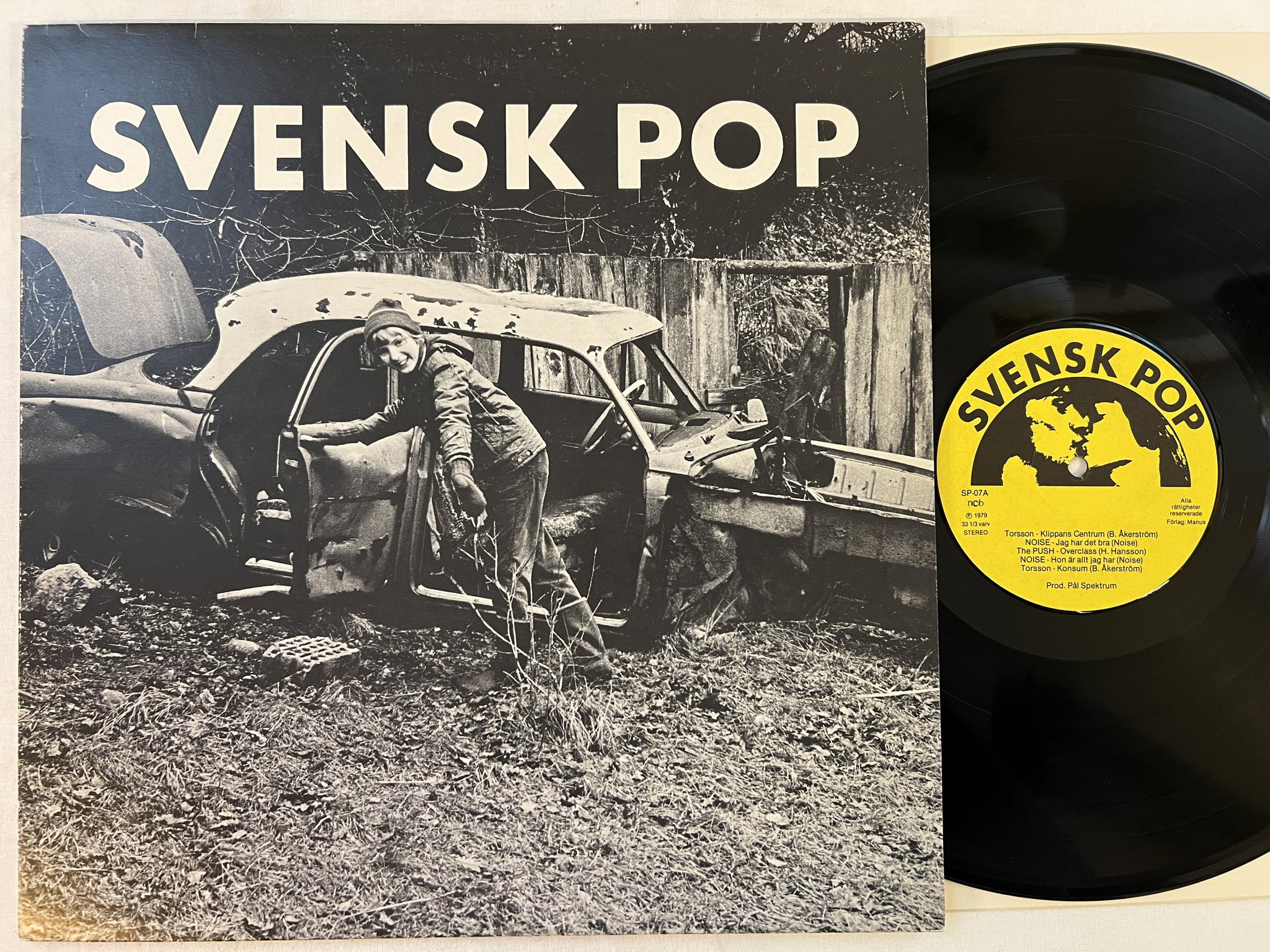 Omslagsbild för skivan V/A svensk pop LP -79 Swe SP-07 *** w/ Kriminella Gitarrer, Noise ... ***
