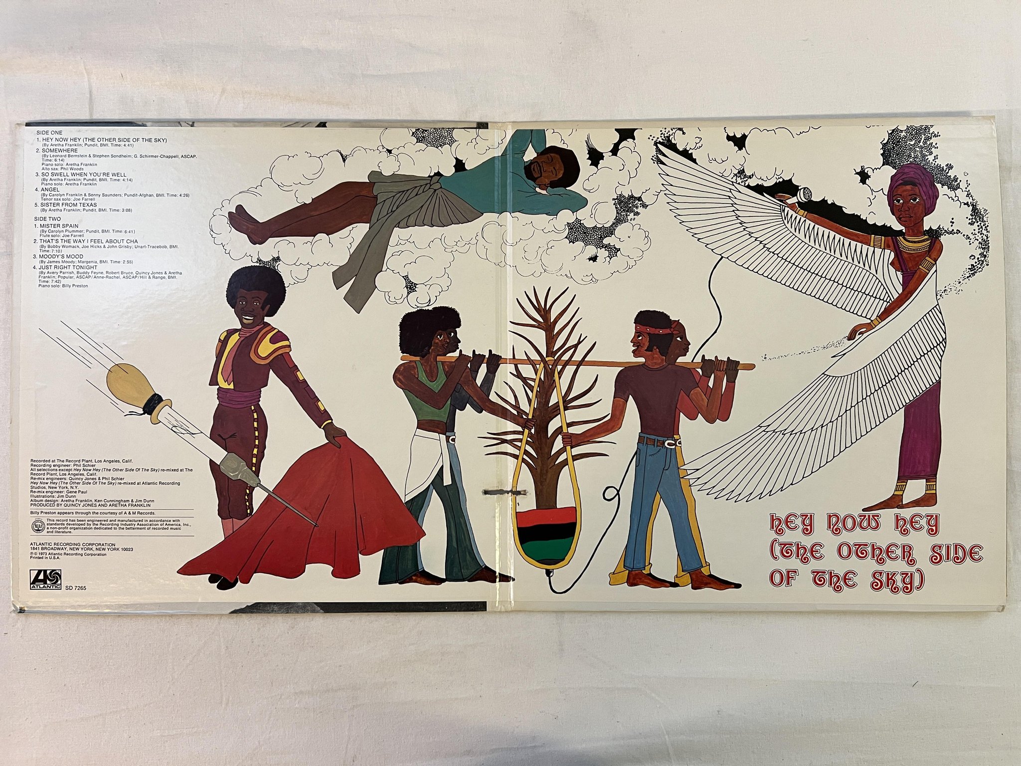 Omslagsbild för skivan ARETHA FRANKLIN hey now hey LP -73 US ATLANTIC SD 7265