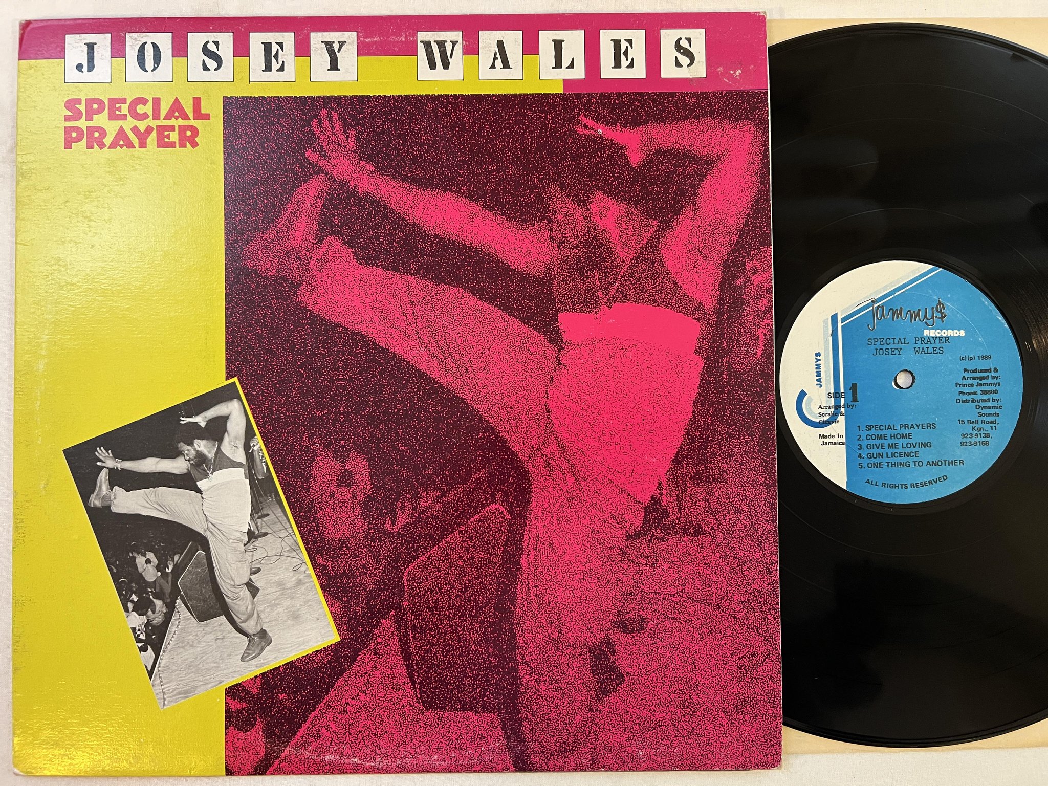 Omslagsbild för skivan JOSEY WALES special prayer LP -89 Jamaica JAMMY$ ** DANCEHALL **