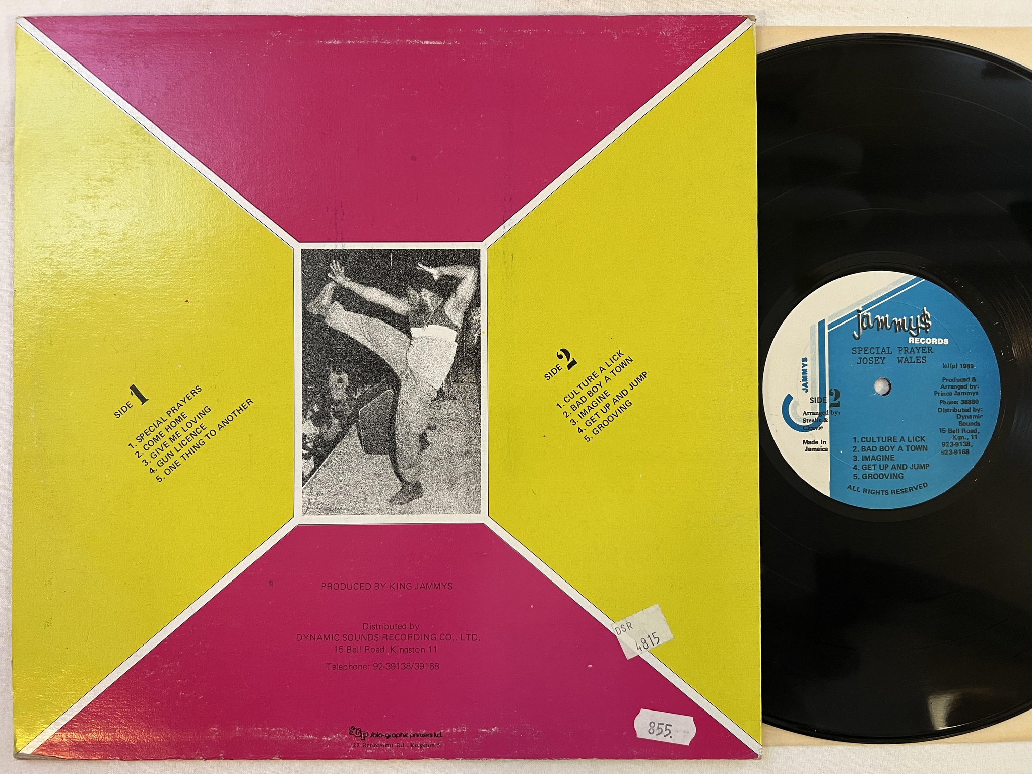 Omslagsbild för skivan JOSEY WALES special prayer LP -89 Jamaica JAMMY$ ** DANCEHALL **