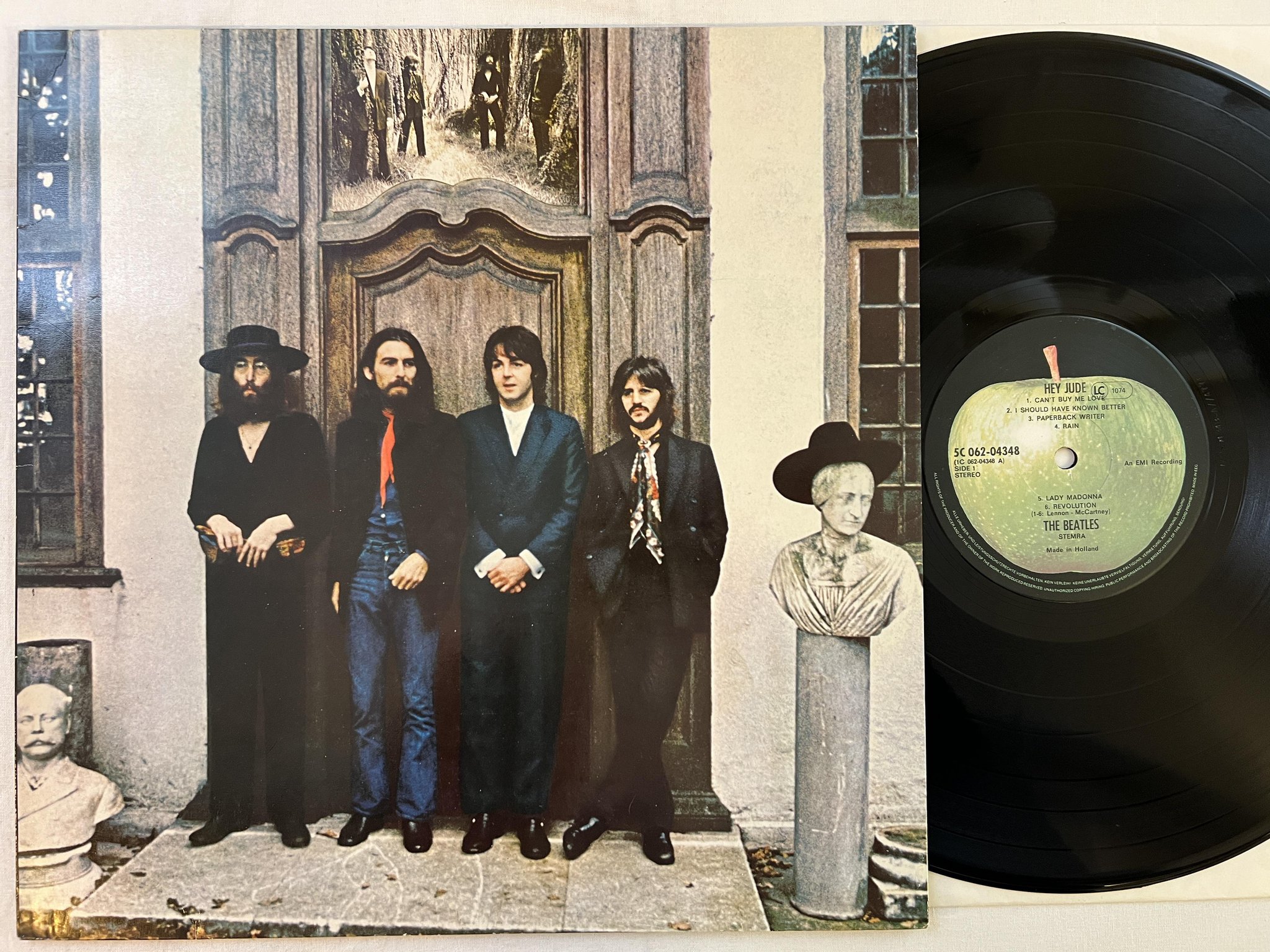 Omslagsbild för skivan THE BEATLES hey jude LP Hol APPLE 5C 062-04348