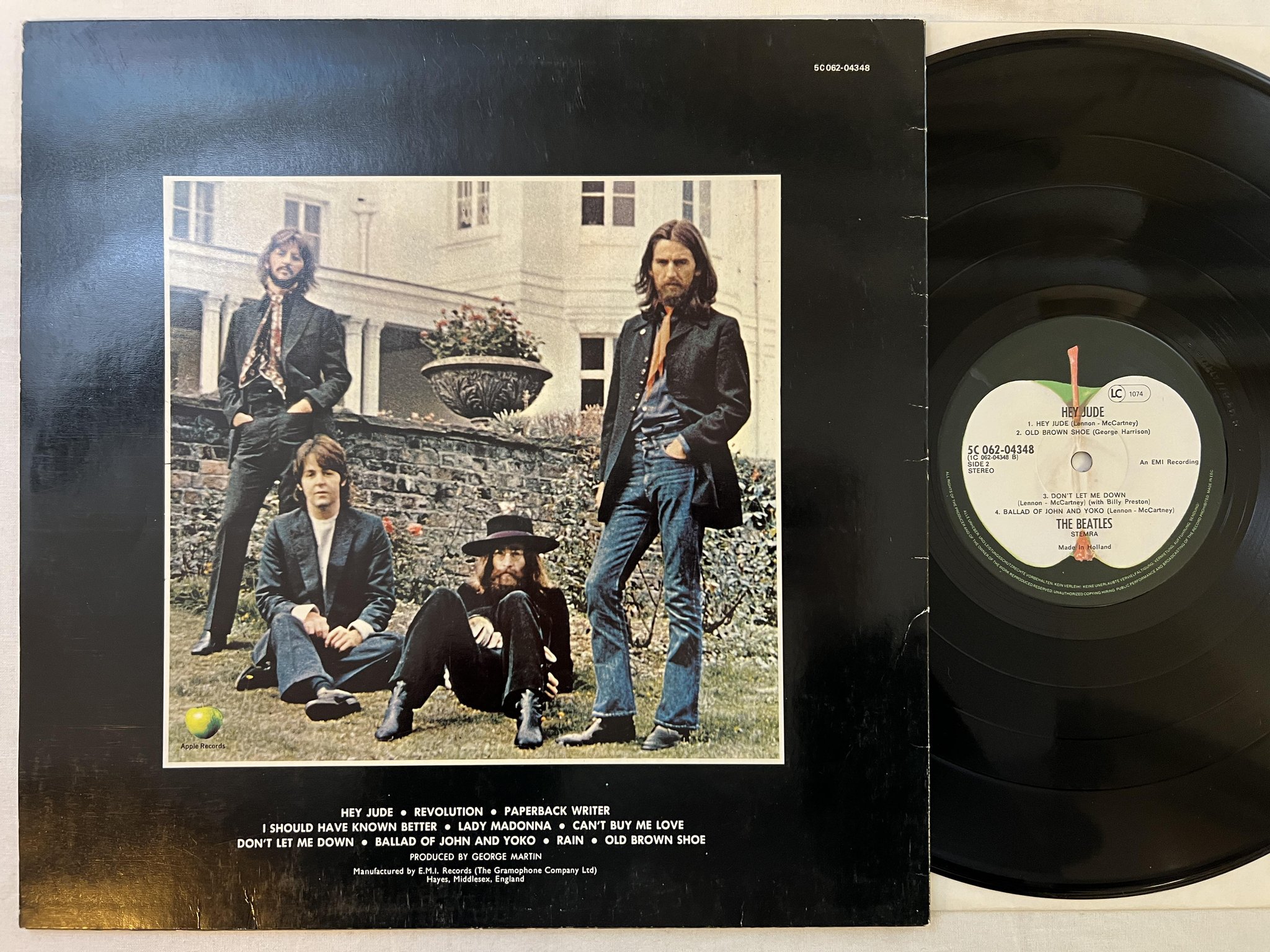 Omslagsbild för skivan THE BEATLES hey jude LP Hol APPLE 5C 062-04348