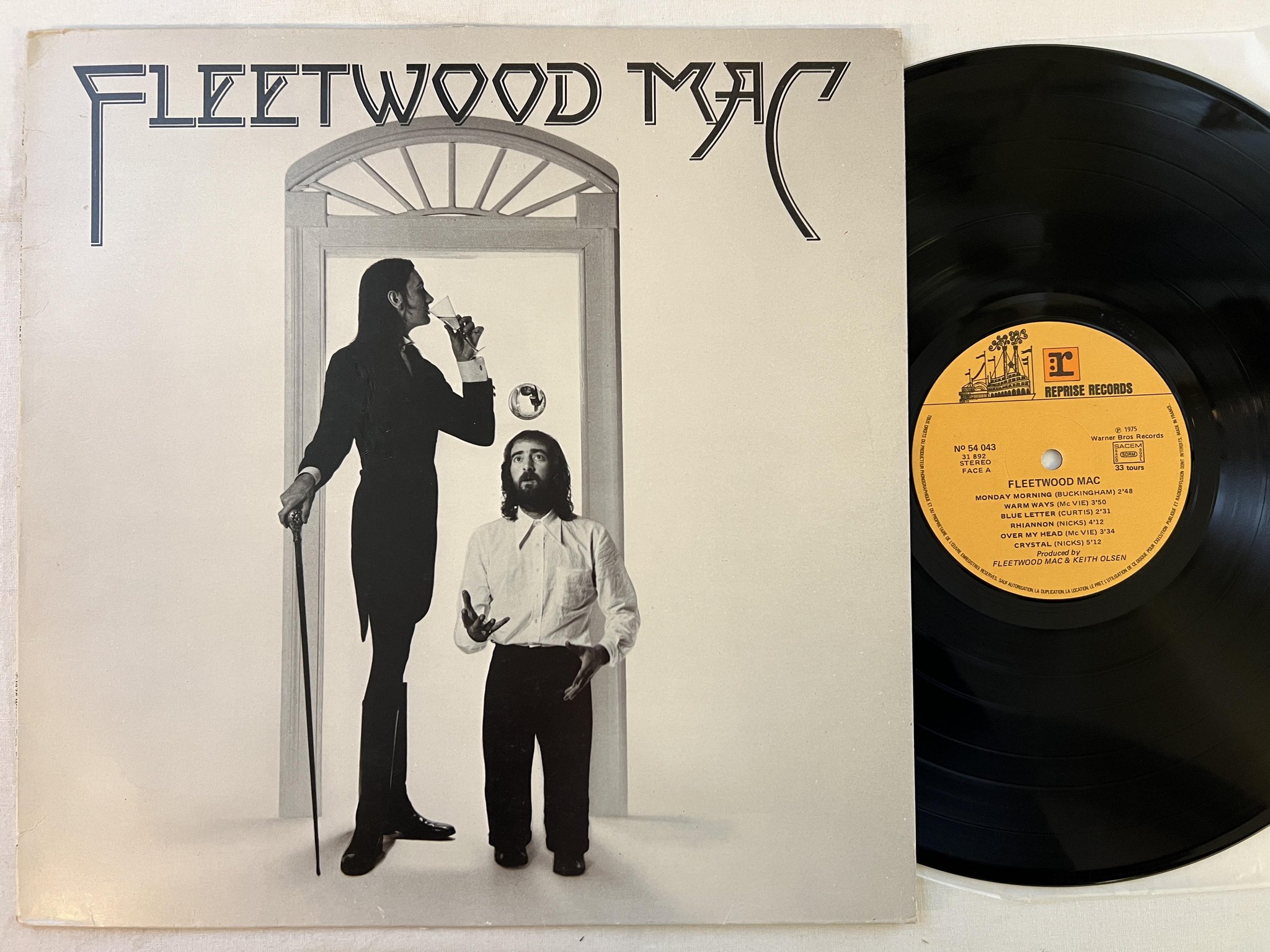 Omslagsbild för skivan FLEETWOOD MAC s/t LP -75 Fra REPRISE NO 54043