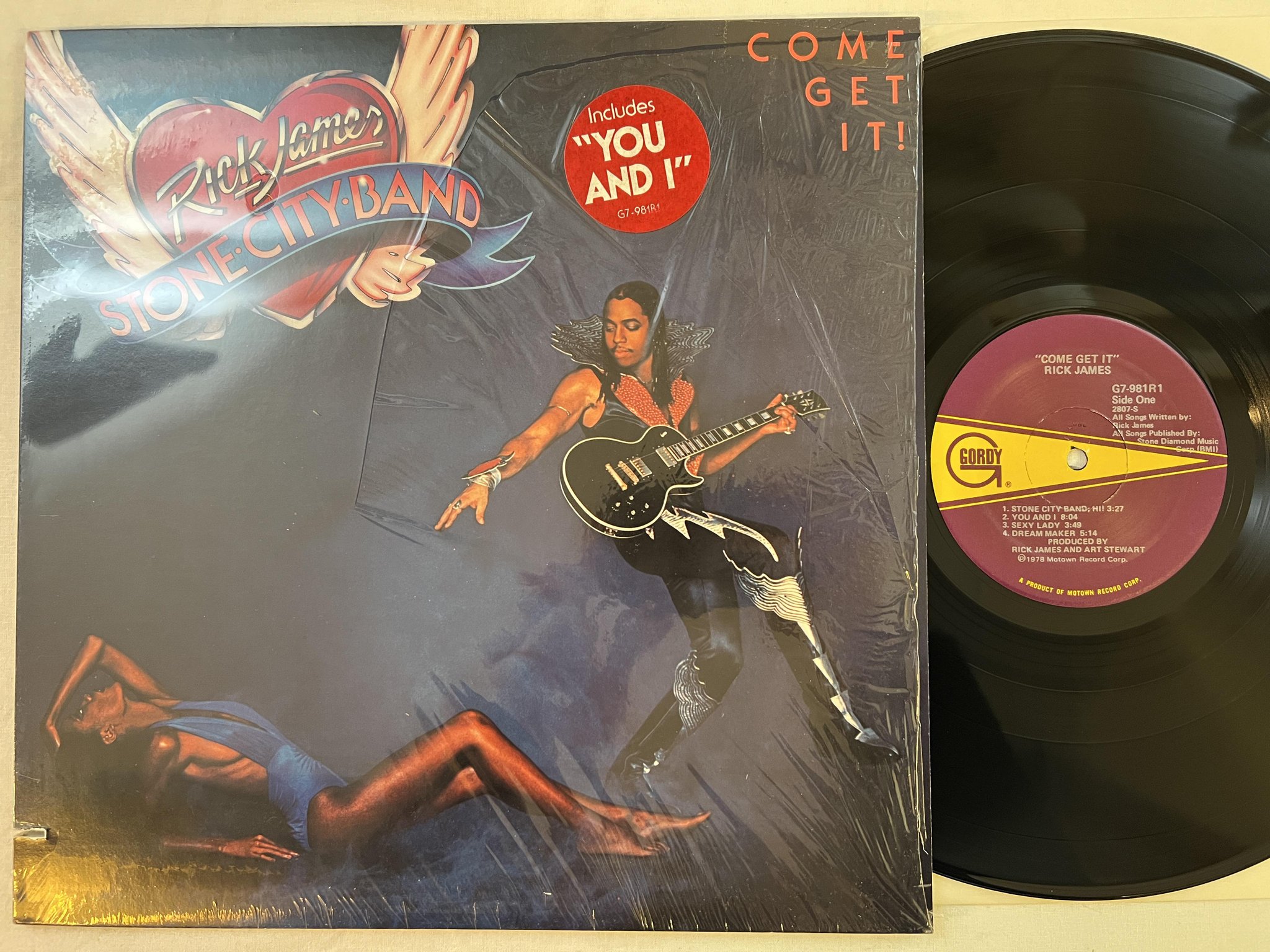 Omslagsbild för skivan RICK JAMES come get it LP -78 US GORDY G7 981 RI *** mary jane ***