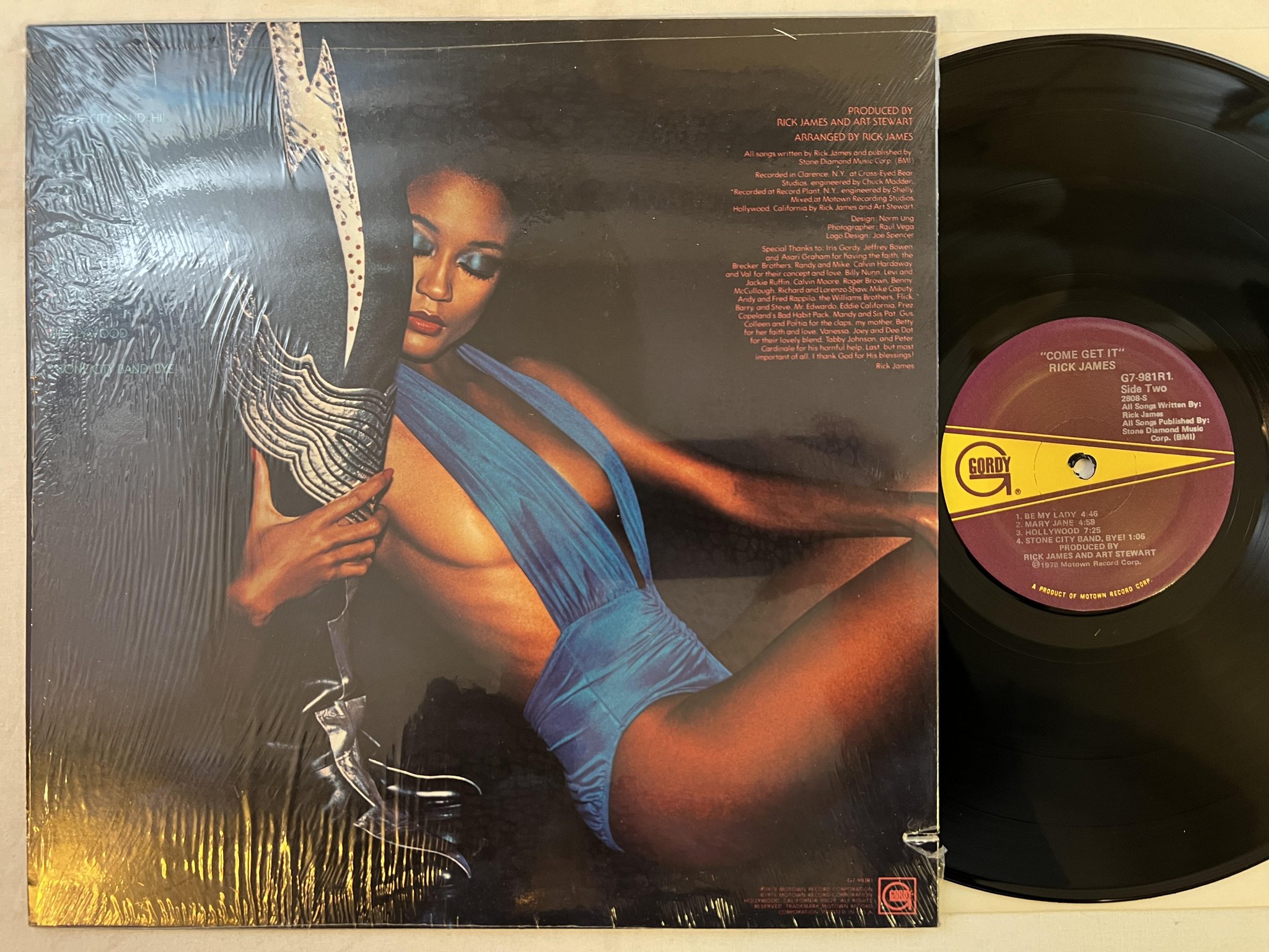 Omslagsbild för skivan RICK JAMES come get it LP -78 US GORDY G7 981 RI *** mary jane ***