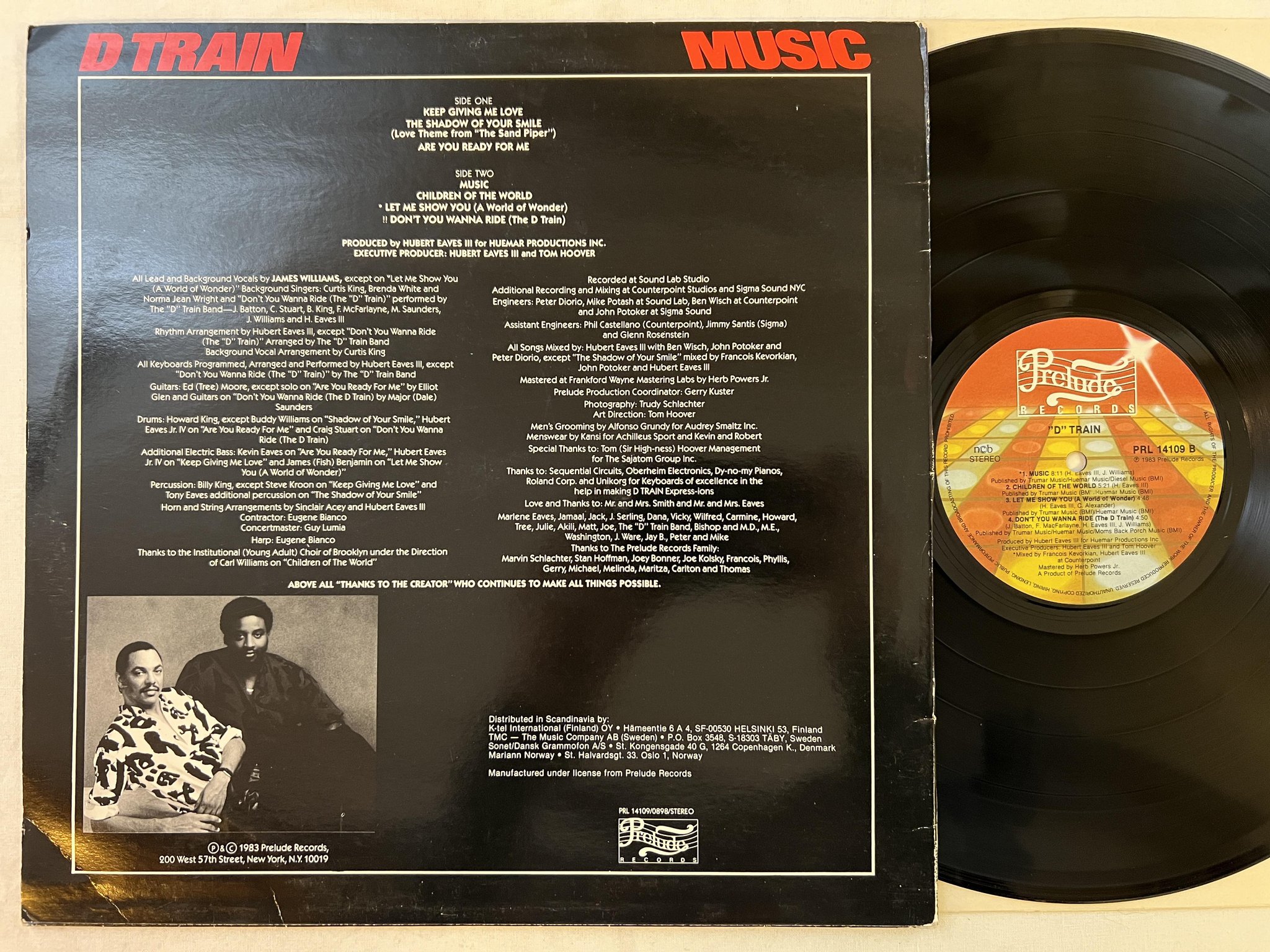 Omslagsbild för skivan D TRAIN music LP -83 ncb PRELUDE PRL 14109 ** DISCO BOOGIE **