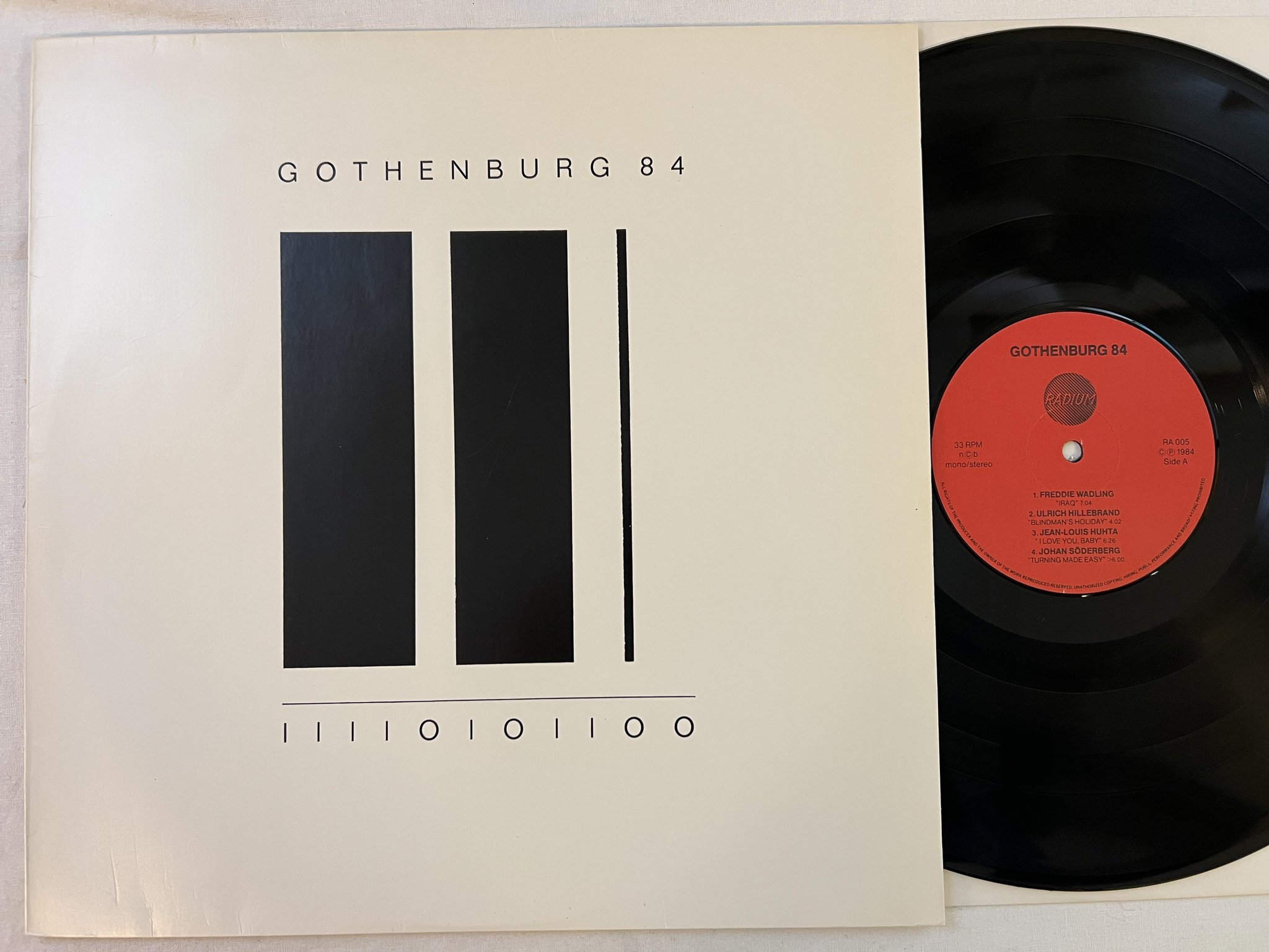 Omslagsbild för skivan V/A Gothenburg 84 LP -84 Swe RADIUM 226.05 RA 005