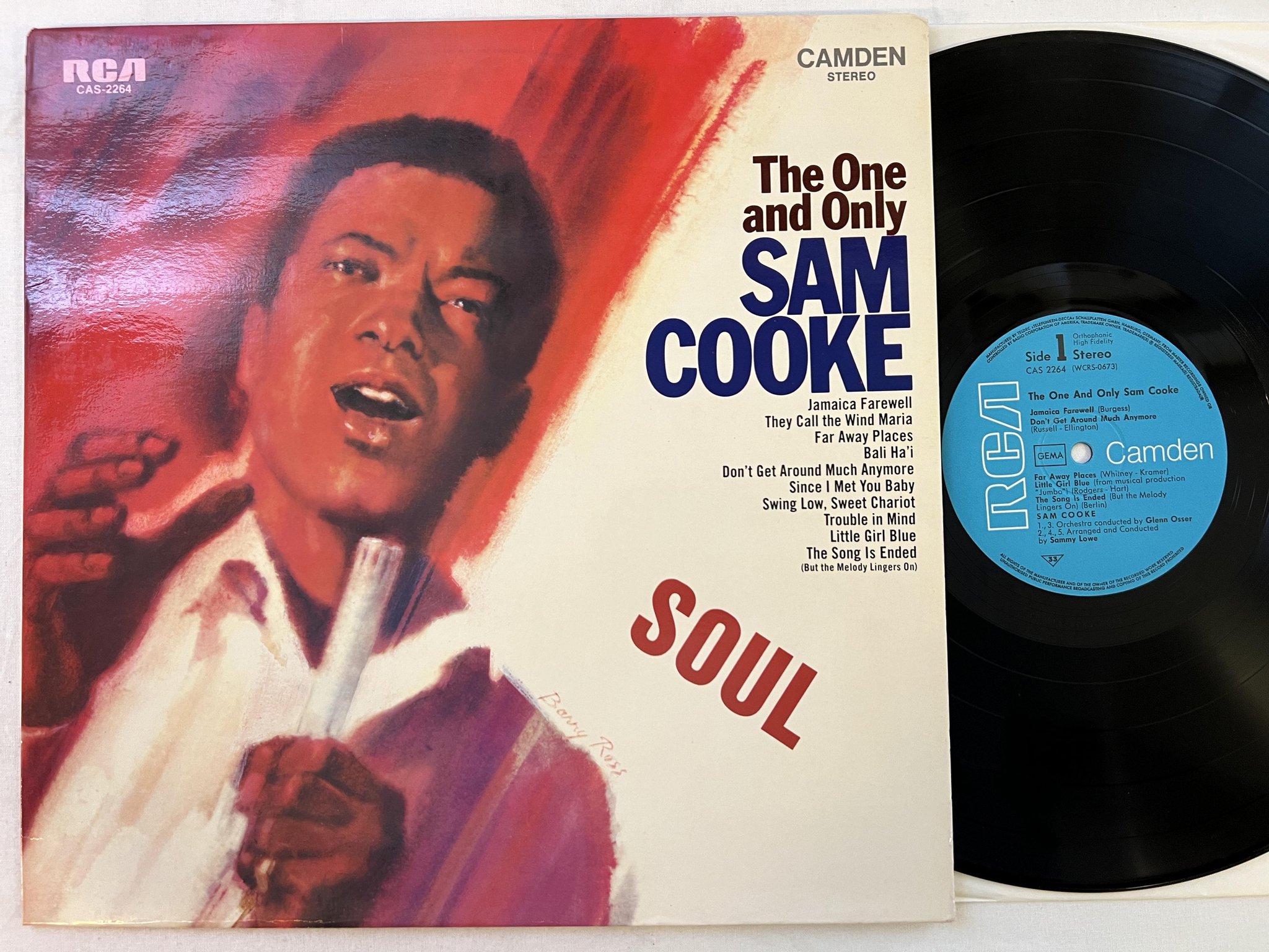 Omslagsbild för skivan SAM COOKE the one and only LP Ger RCA CAMDEN CAS 2264