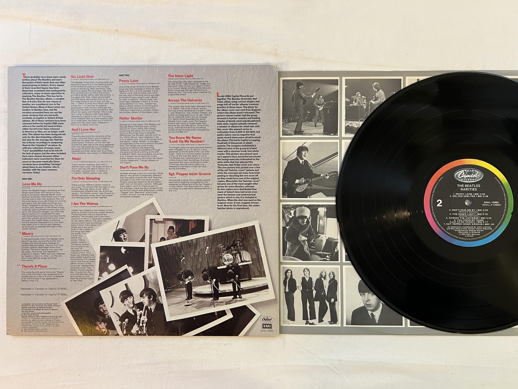 Omslagsbild för skivan THE BEATLES rarities LP -80 Can CAPITOL SHAL 12060