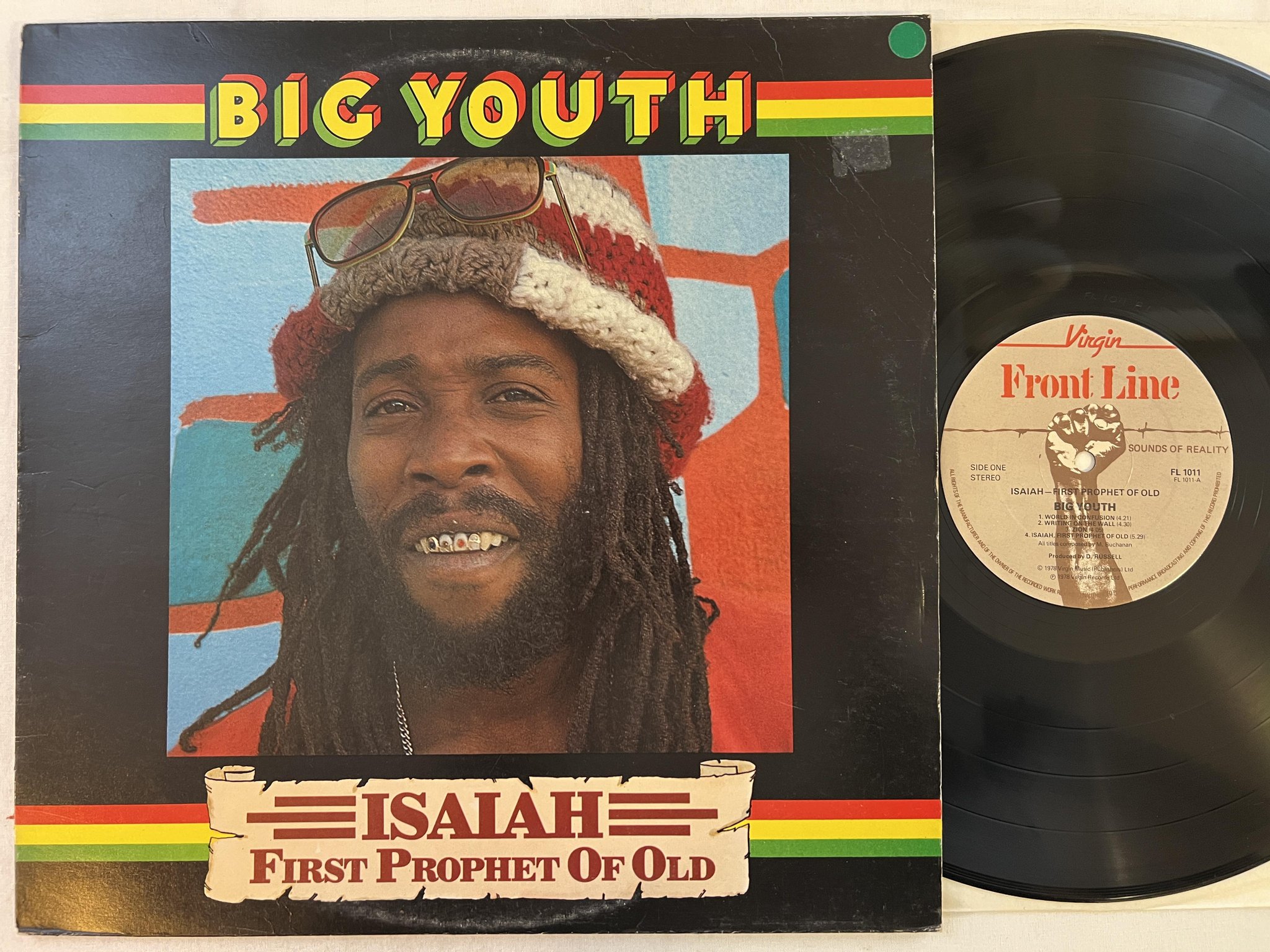 Omslagsbild för skivan BIG YOUTH isaiah - first prophet of old LP -78 UK FRONT LINE FL 1011