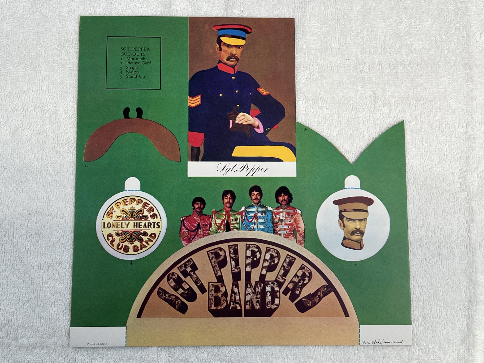 Omslagsbild för skivan THE BEATLES Sgt Pepper's lonely... LP -67 UK PARLOPHONE PMC 7027 ** rare mono **