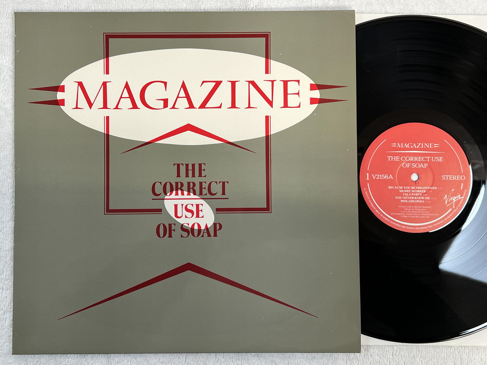 Omslagsbild för skivan MAGAZINE the correct use of soap LP -80 VIRGIN V2156