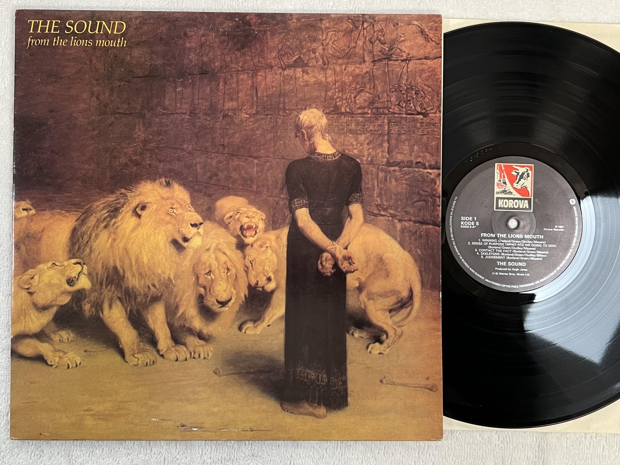 Omslagsbild för skivan THE SOUND from the lions mouth LP -81 UK KOROVA KODE 5 *** RARE POST-PUNK ***