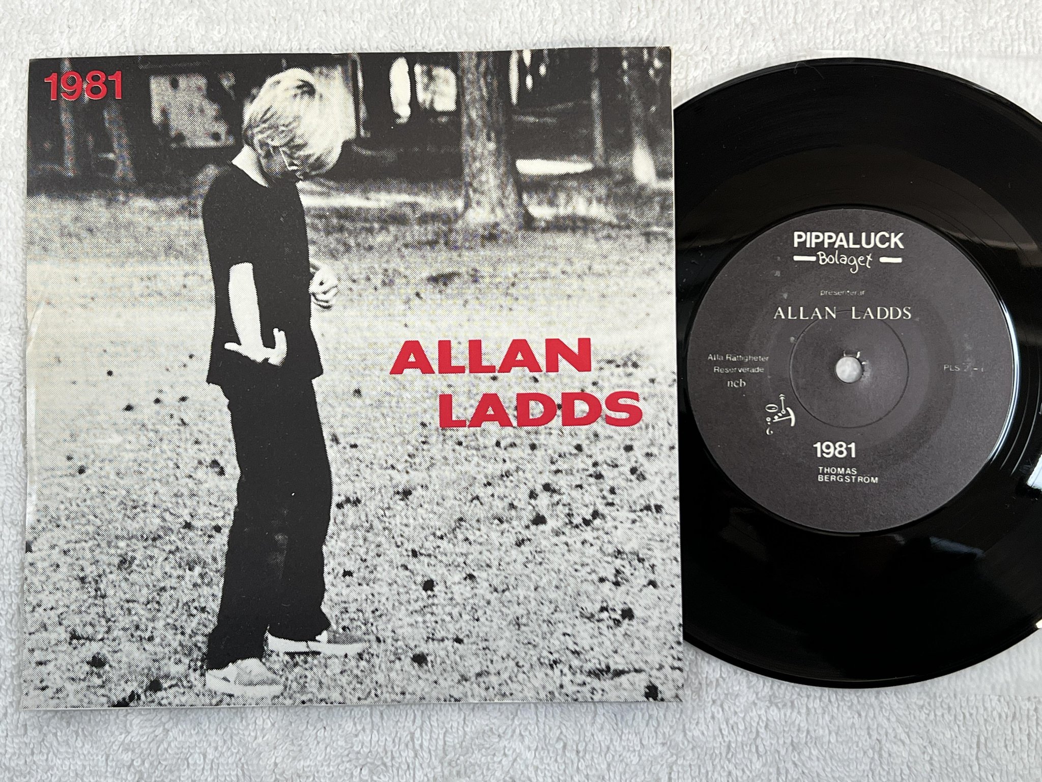 Omslagsbild för skivan ALLAN LADDS 1981 7" -81 Swe PIPPALUCKBOLAGET PLS 2 *** PUNK ***
