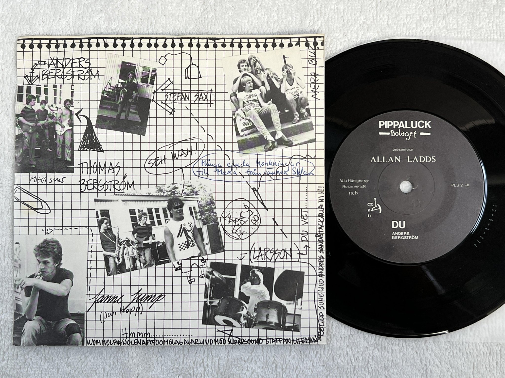 Omslagsbild för skivan ALLAN LADDS 1981 7" -81 Swe PIPPALUCKBOLAGET PLS 2 *** PUNK ***