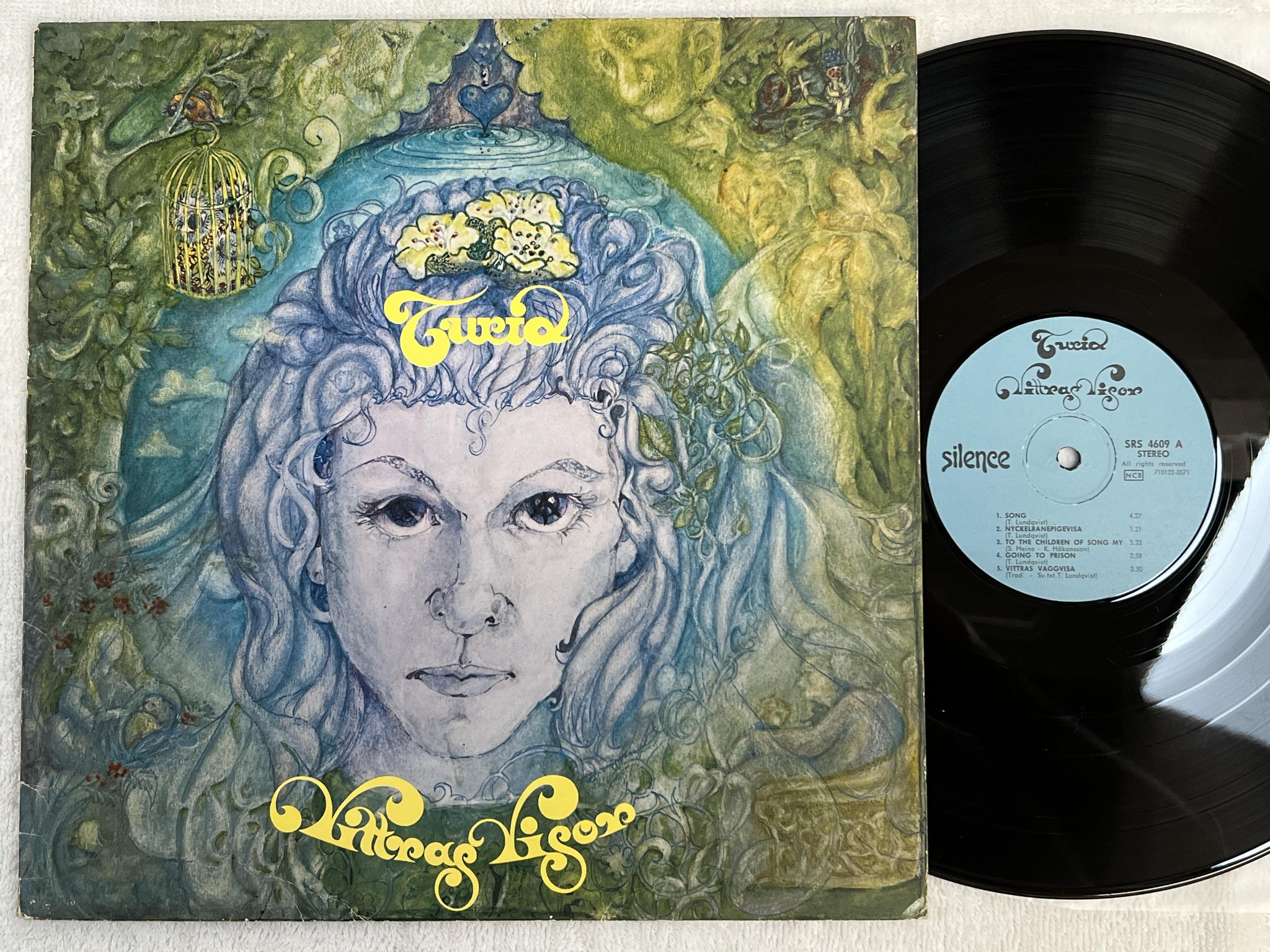 Omslagsbild för skivan TURID vittras visor LP -71 Swe SILENCE SRS 4609 ** RARE PROG **