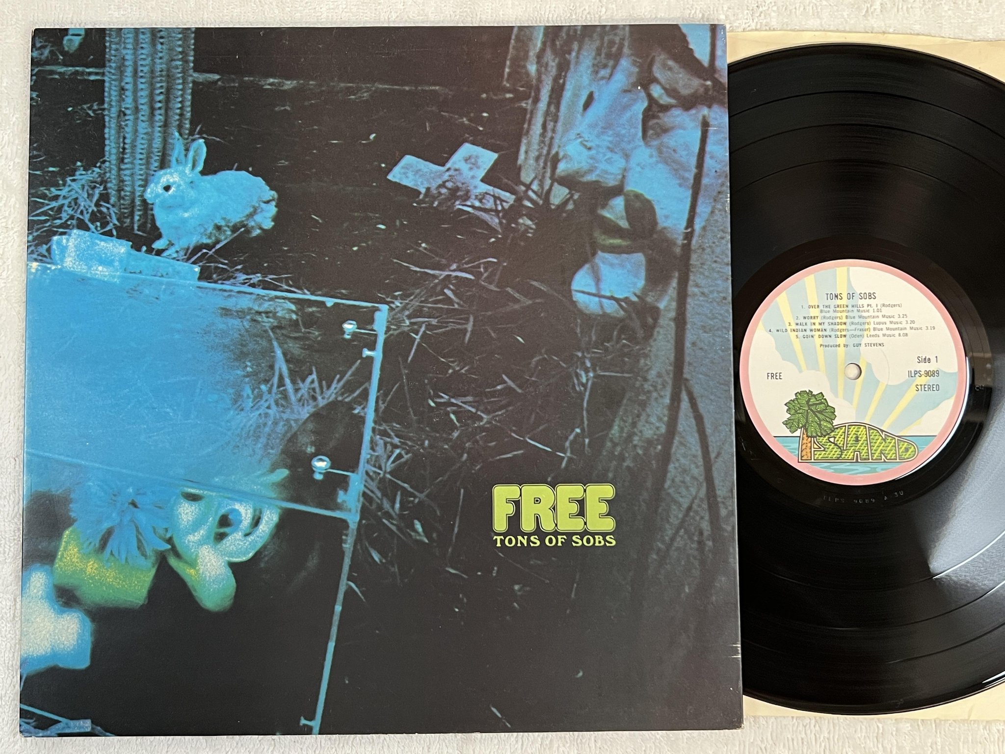 Omslagsbild för skivan FREE tons of sobs LP -69/70 UK ISLAND ILPS 9089 pink rim *** CLASSIC ROCK ***