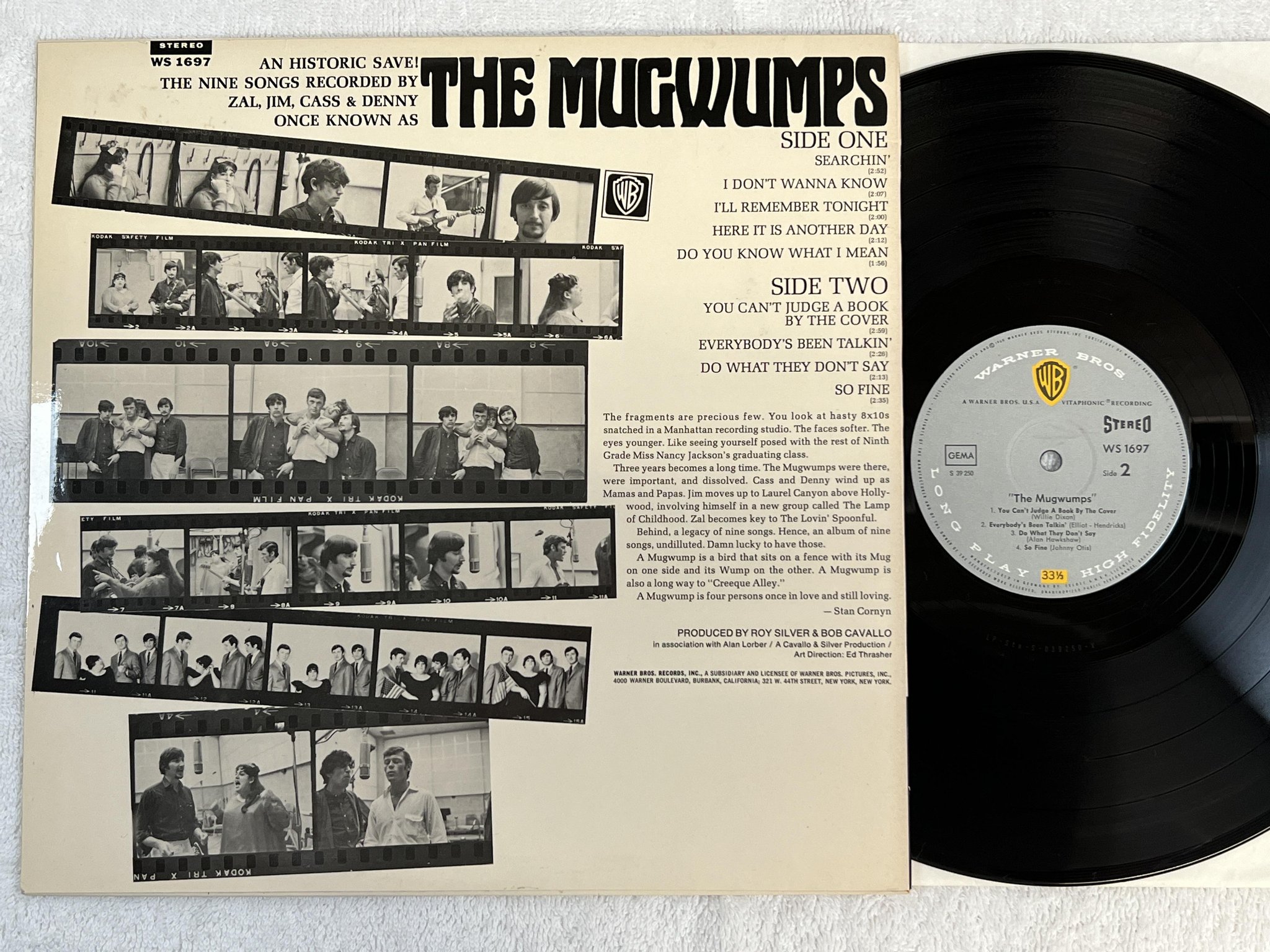 Omslagsbild för skivan THE MUGWUMPS s/t LP -67 Ger WARNER BROS WS 1697