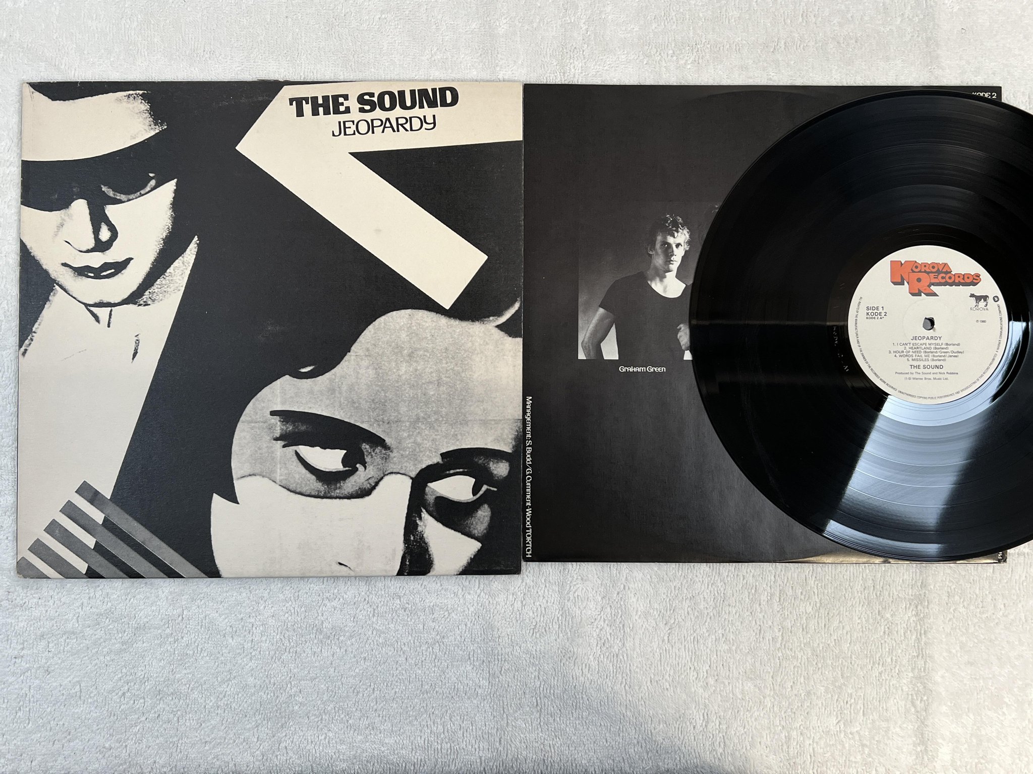 Omslagsbild för skivan THE SOUND Jeopardy LP -80 UK KOROVA KODE 2 *** NEW WAVE / POST-PUNK ***