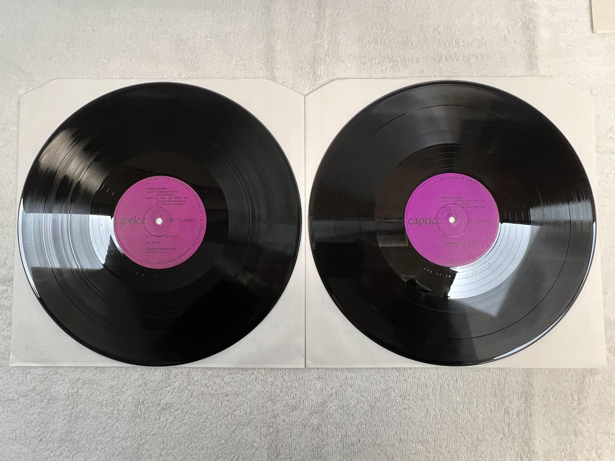 Omslagsbild för skivan DON CHERRY Organic Music Society2xLP -73 CAPRICE RIKS DLP 1 ** RARE JAZZ **